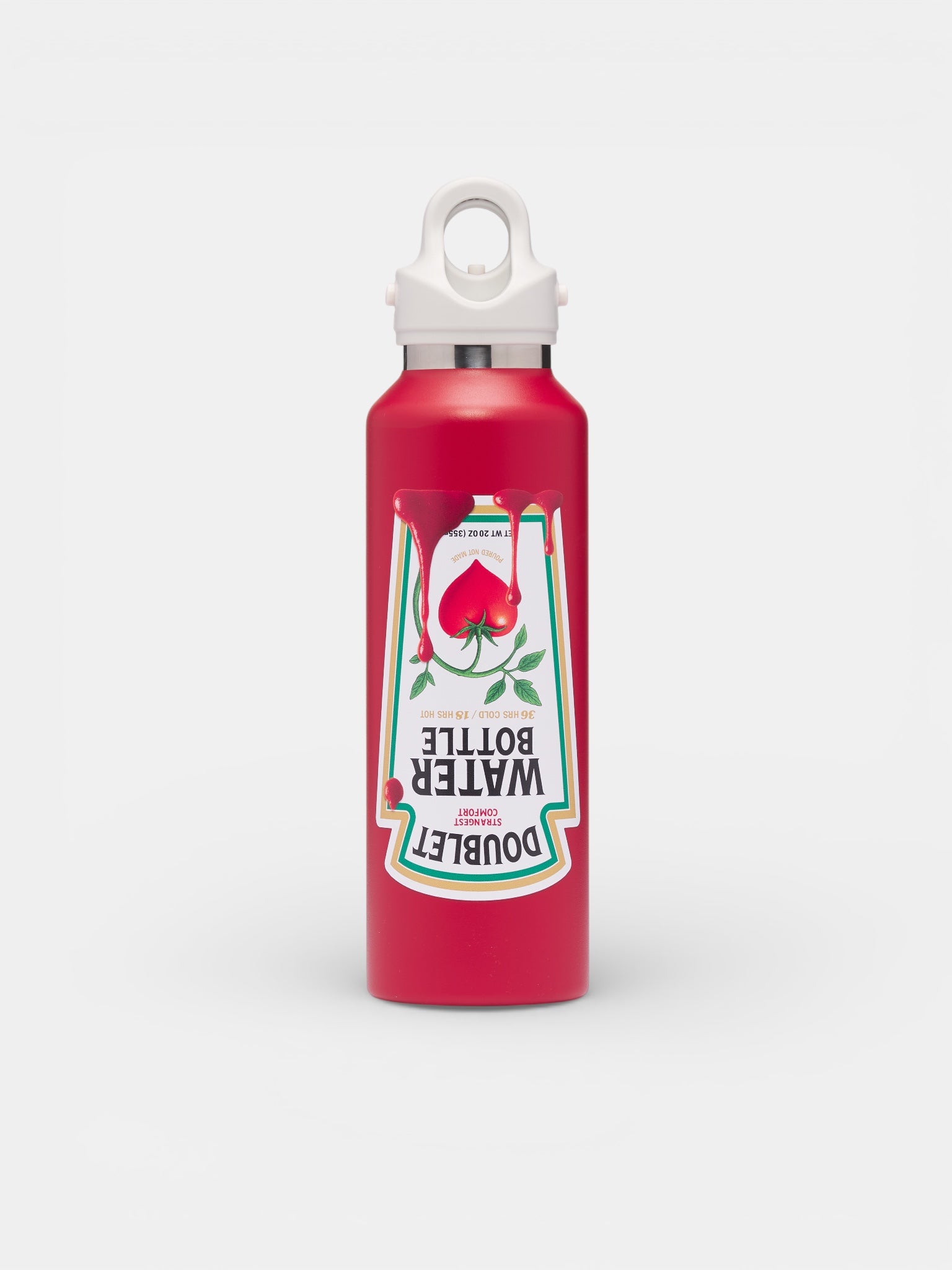 Small Steel Ketchup Water Bottle (87AC41-RED)