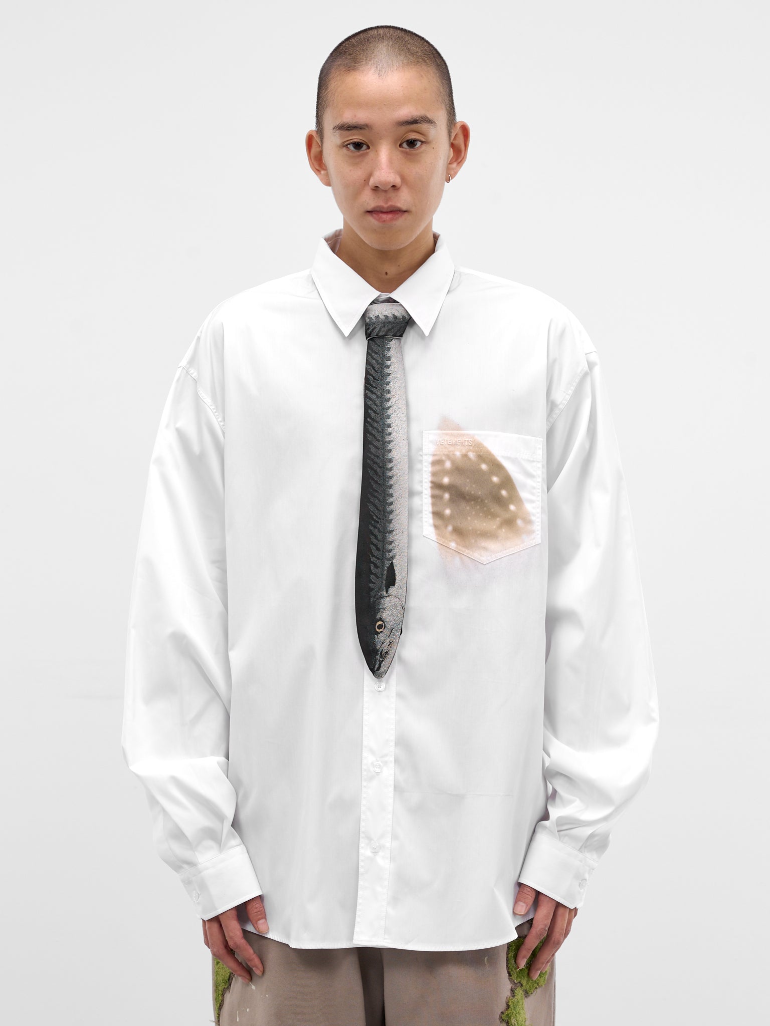 DOUBLET Fish Graphic Necktie | H.Lorenzo - front