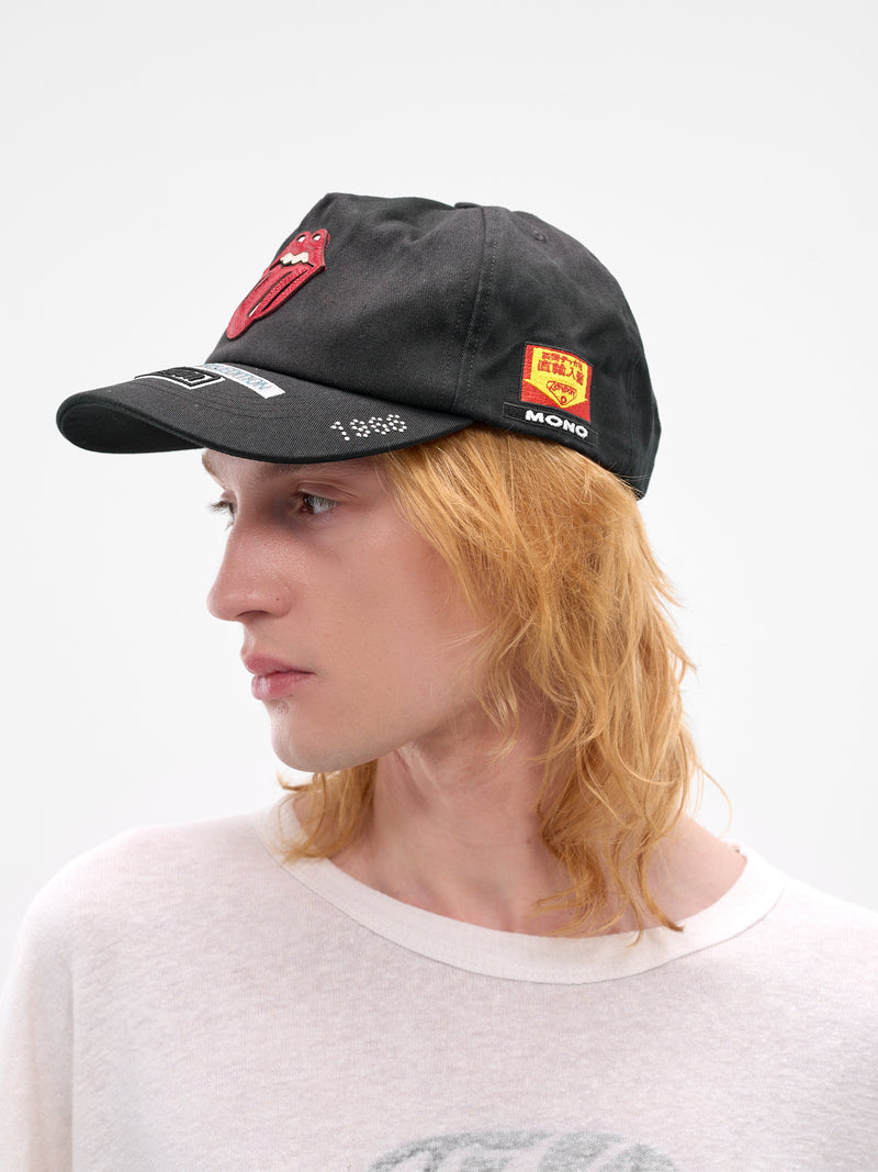 Paly x Rolling Stones Logo Hat (8U001Q2021VBK-BLACK)