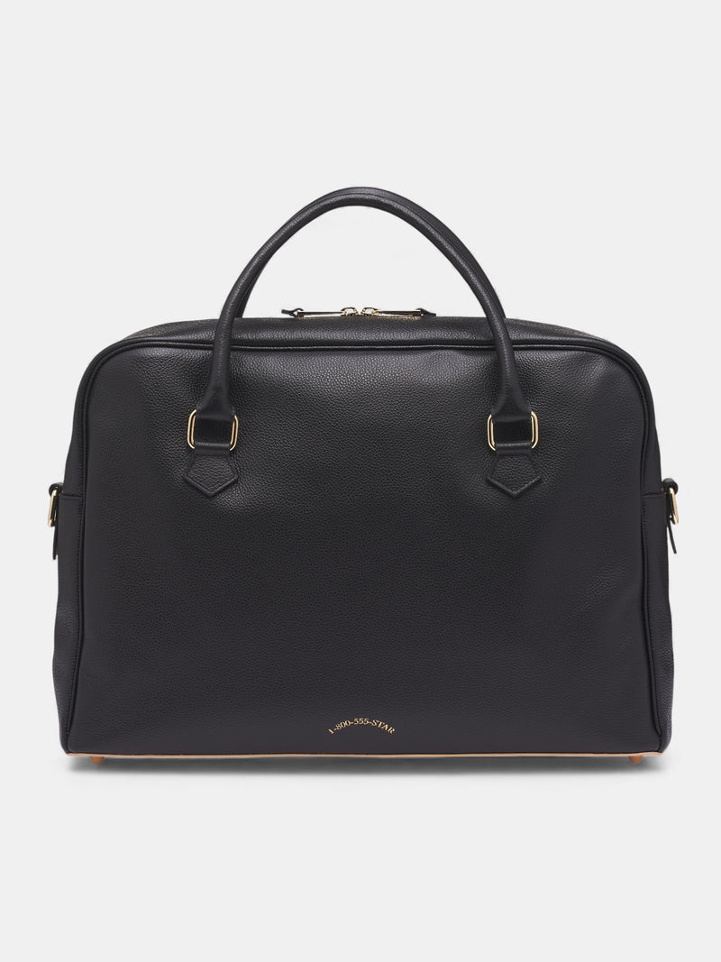 Graphic Pin Leather Everyday Bag (8U008Q3009-BLACK)