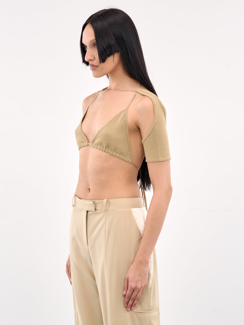 Denim Knit Bikini Top (900-968-DENIM-SAND)