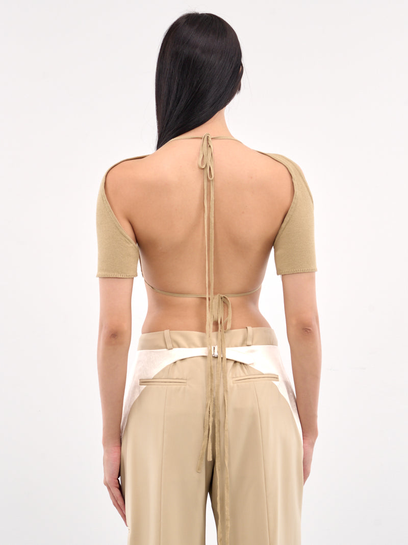 Denim Knit Bikini Top (900-968-DENIM-SAND)