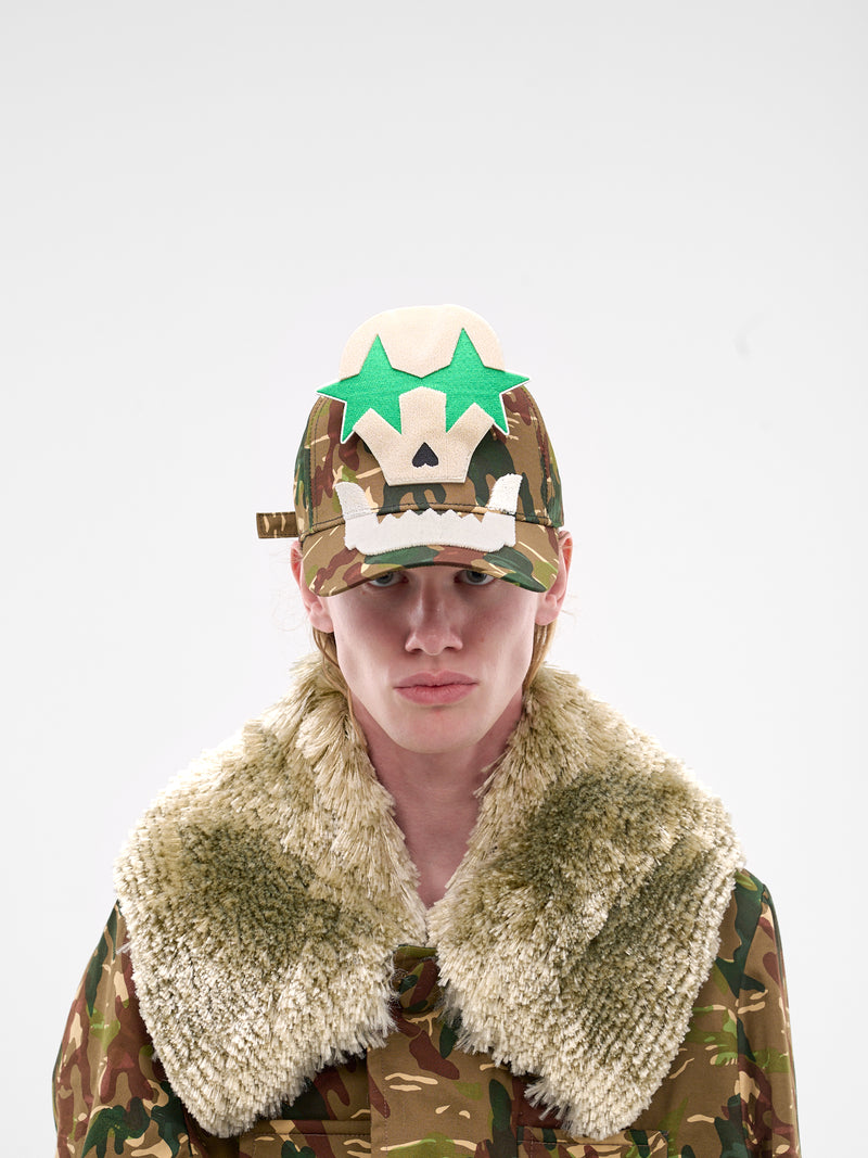 3D Embroidered Camo Cap (9003-CC1-MILITARY-GREEN)