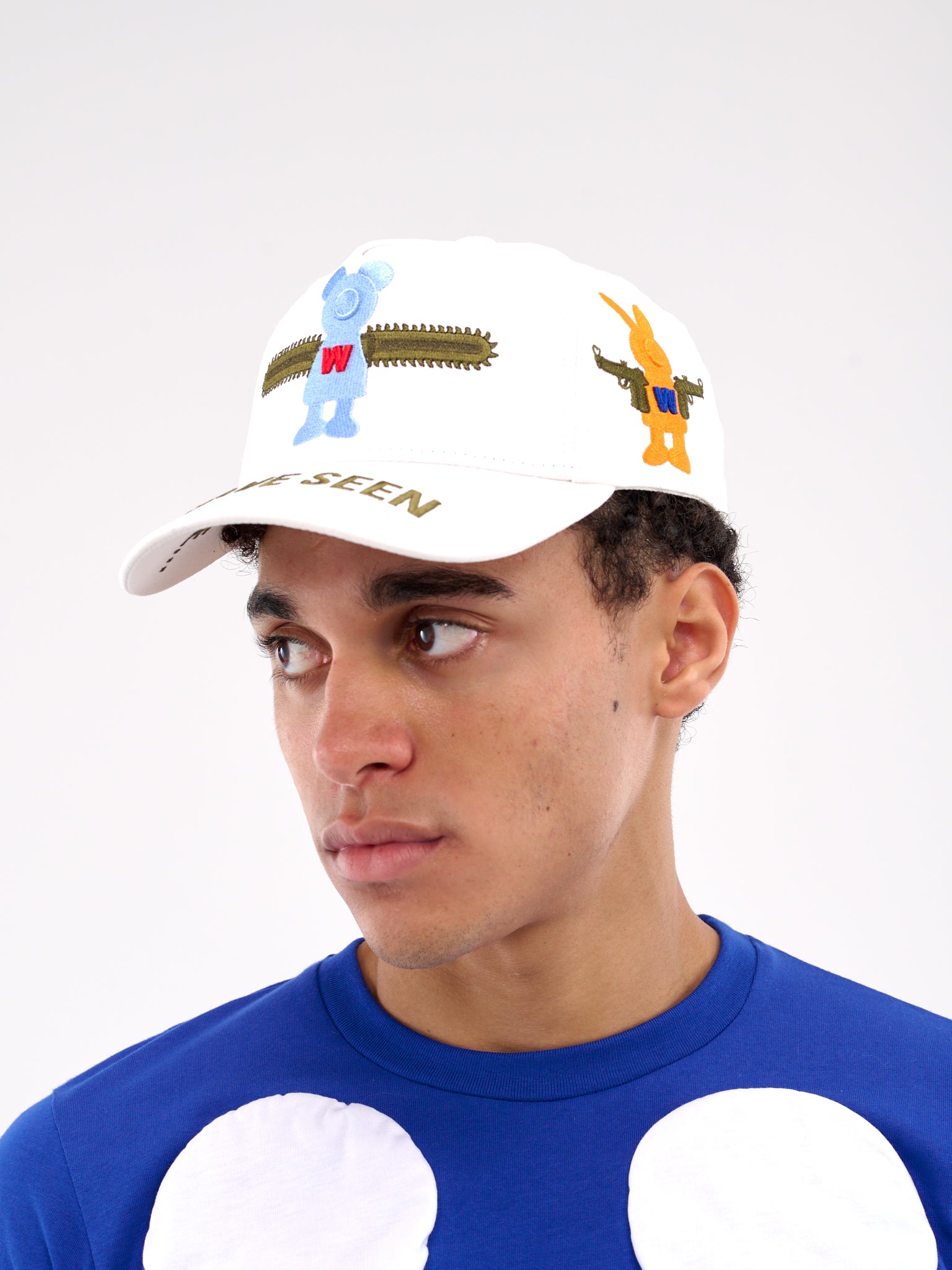 Embroidered Cap (9004-COMB-I-STAR-WHITE)