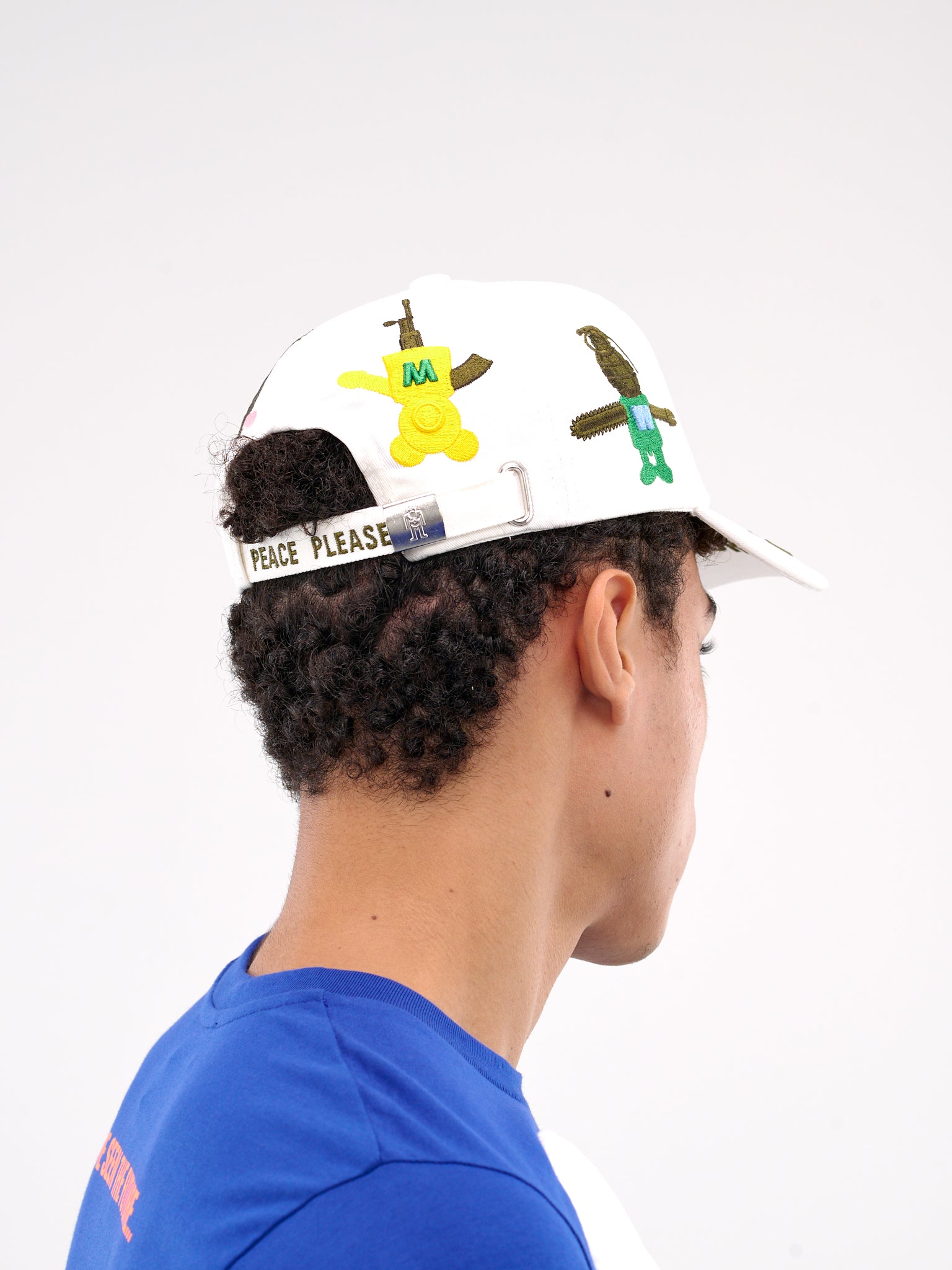 Embroidered Cap (9004-COMB-I-STAR-WHITE)
