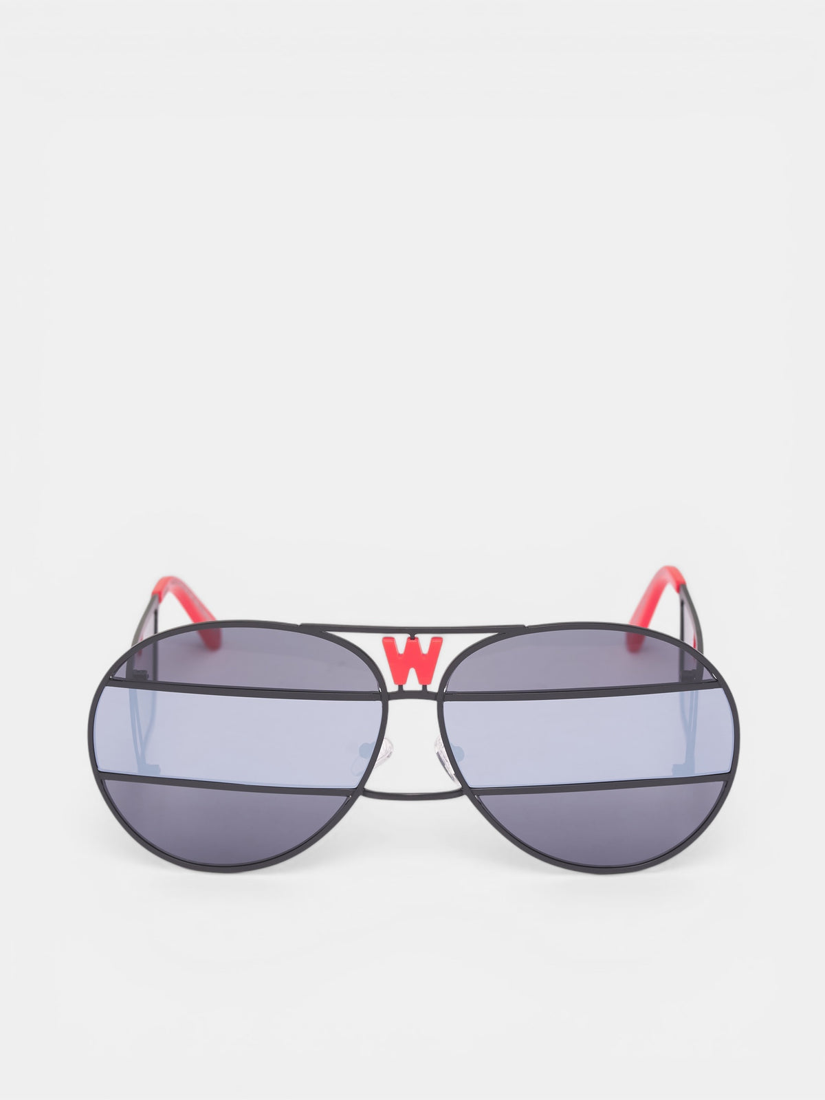 WVB x KOMONO Brutal Pilot Sunglasses (9014-COMB-II-BLACK-MIRROR)