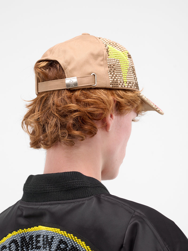 Camel 3D Studded New Cap (9015-COMB-II-CAMEL)