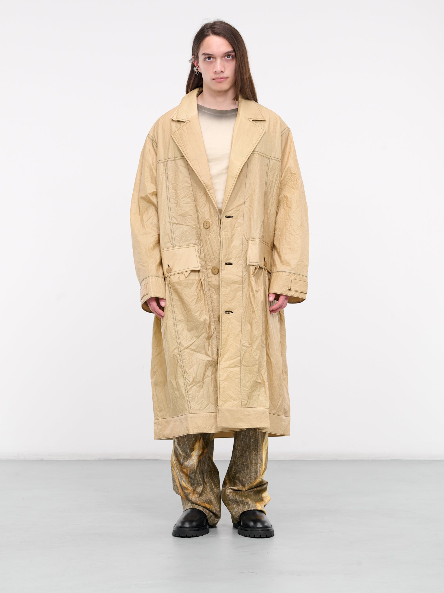 Nylon Trench Coat (9015-EL-G-GOLDFINCH)