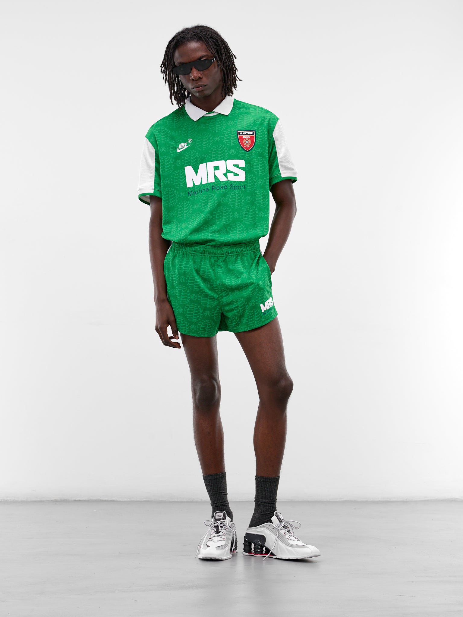 Martine Rose x Nike Green Shorts (9025-310-LUCKY-GREEN-WHITE)