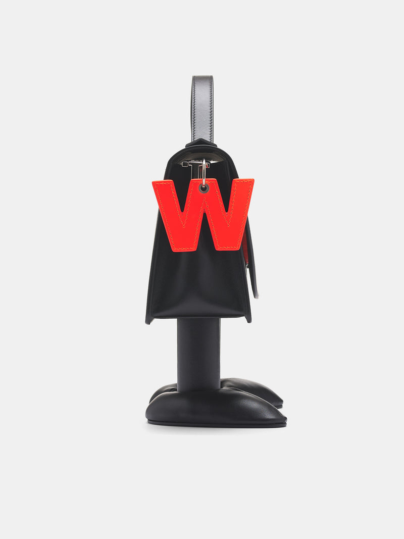 Black Leather Alien Friend Bag (9046-COMB-I-BLACK)