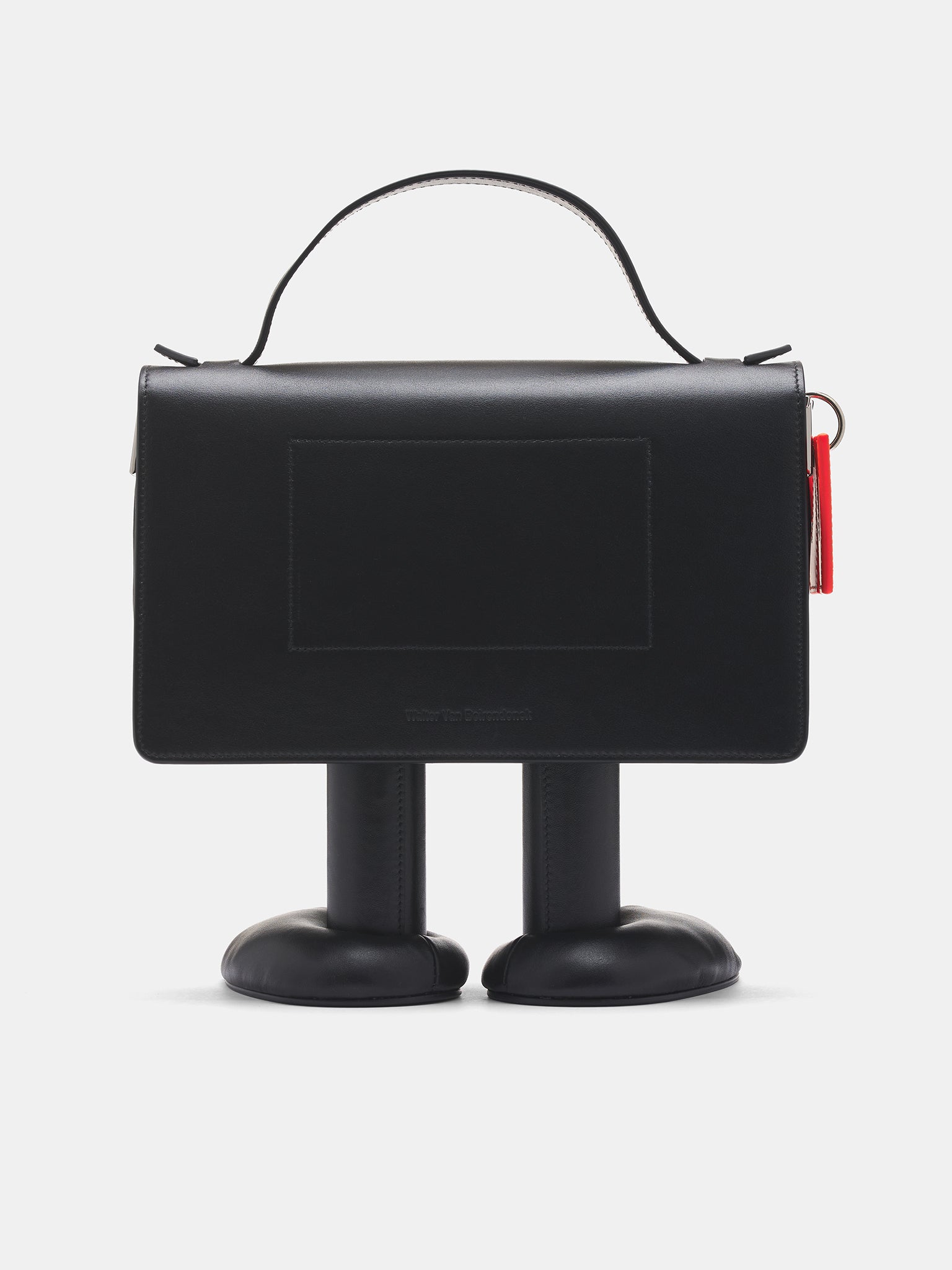 Black Leather Alien Friend Bag (9046-COMB-I-BLACK)