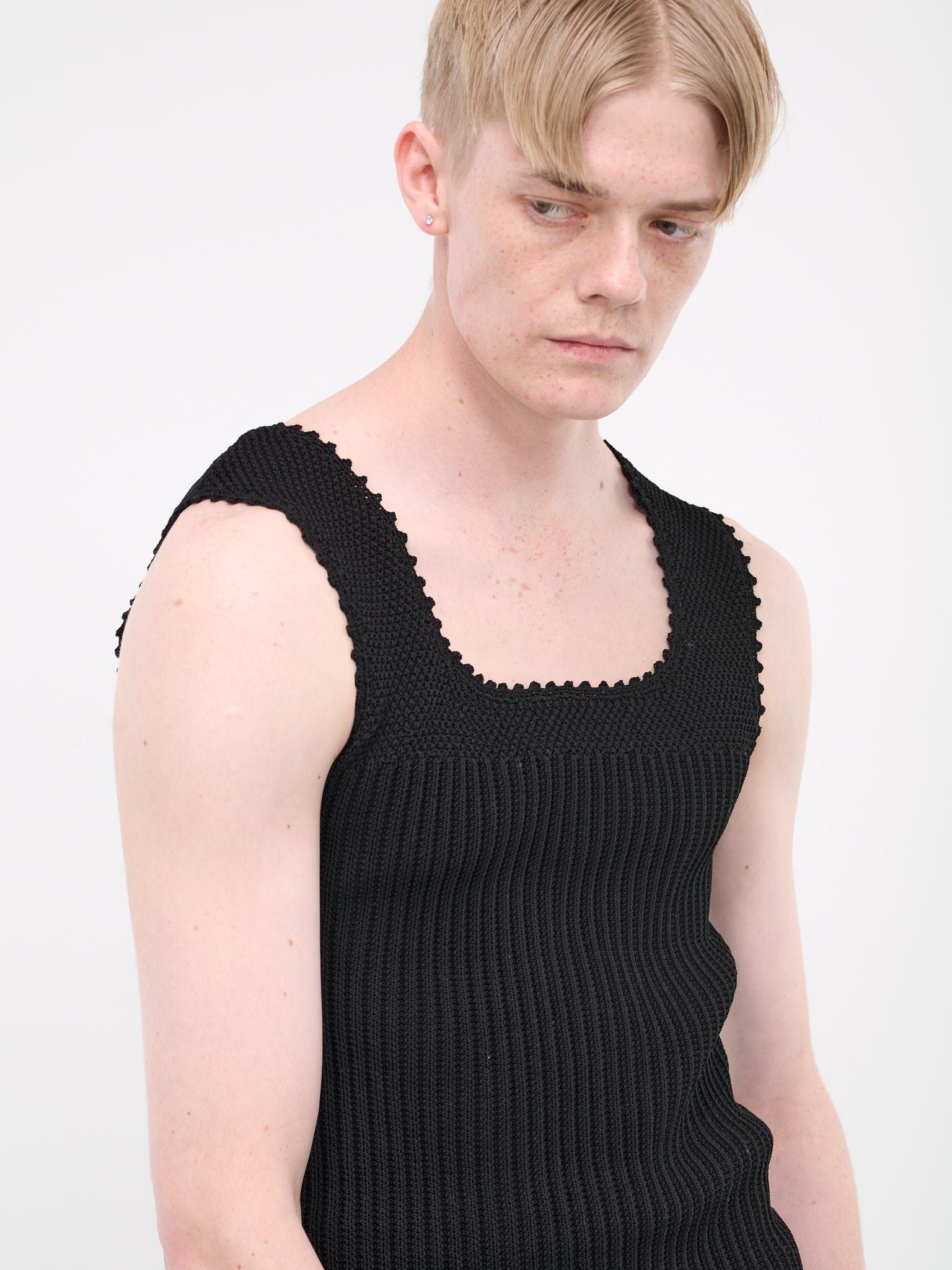 Crochet Vest (930-BLACK)
