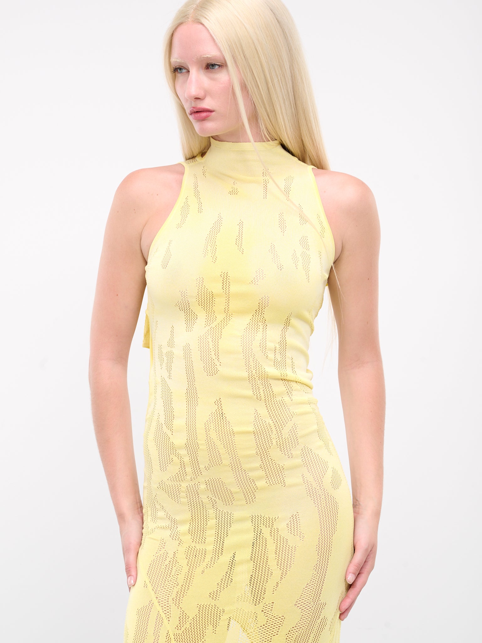 Florence Dress (951-911-YELLOW-WHITE)