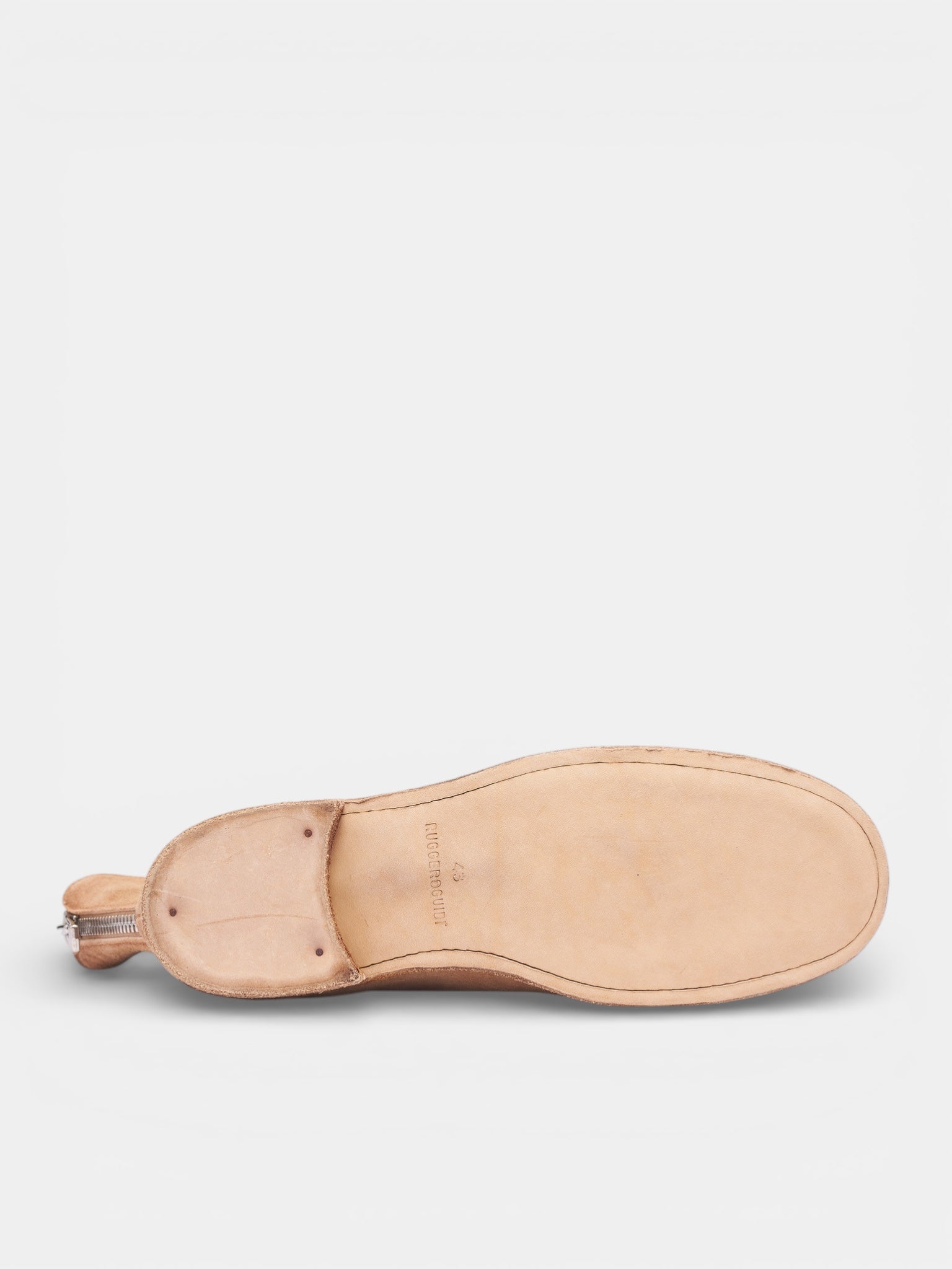 Reverse Leather Back Zip Boots (986-CR-CO171T-LIGHT-BROWN)