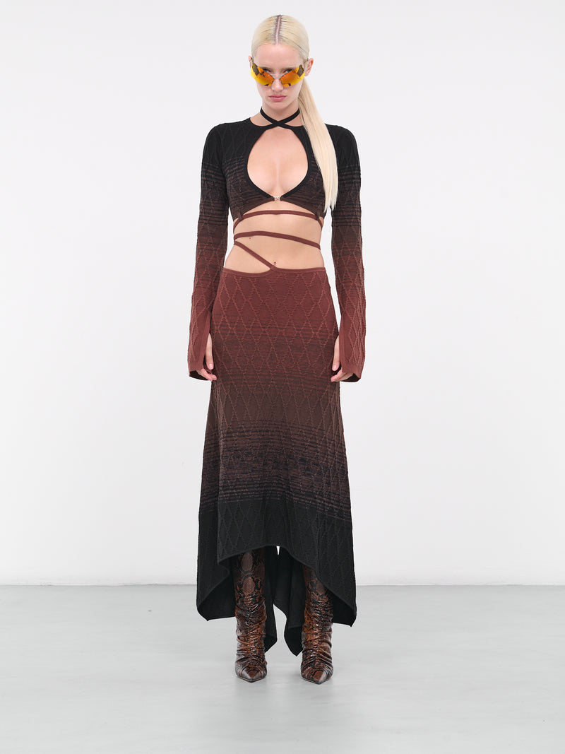 Salem Skirt (999-902-O-BROWN-BLACK)