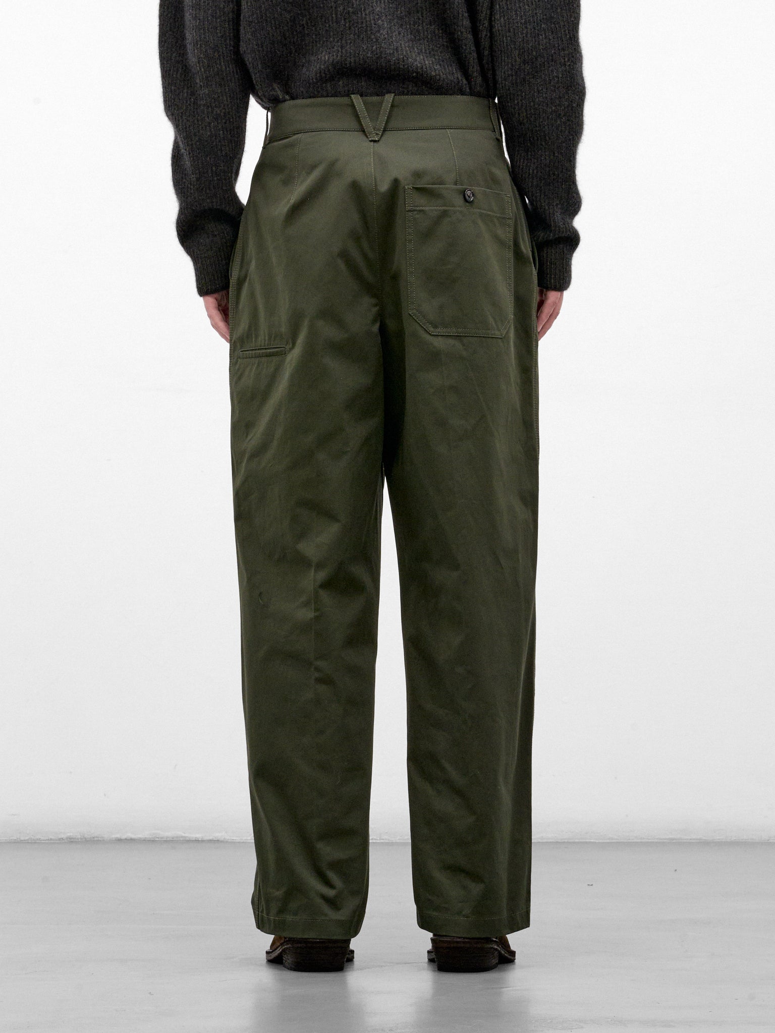 Navy Wide Leg Trousers (A003Y2V7BG0-3321-DARK-JUNIPER)