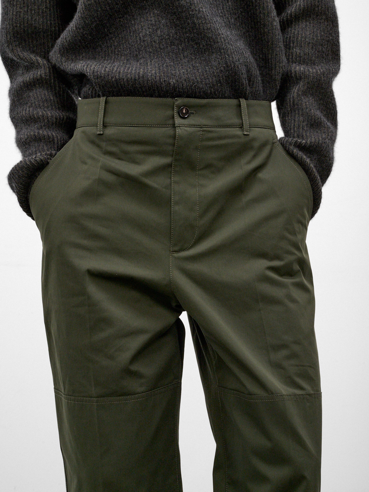 Navy Wide Leg Trousers (A003Y2V7BG0-3321-DARK-JUNIPER)