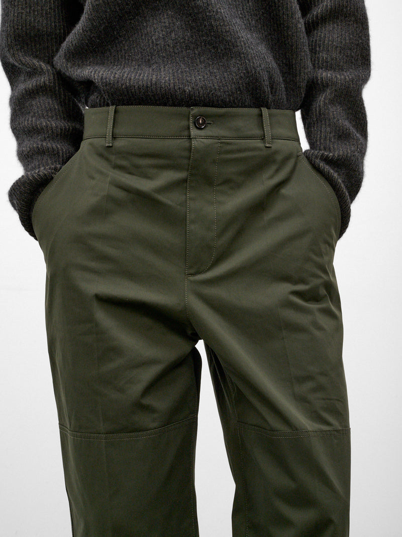 Navy Wide Leg Trousers (A003Y2V7BG0-3321-DARK-JUNIPER)