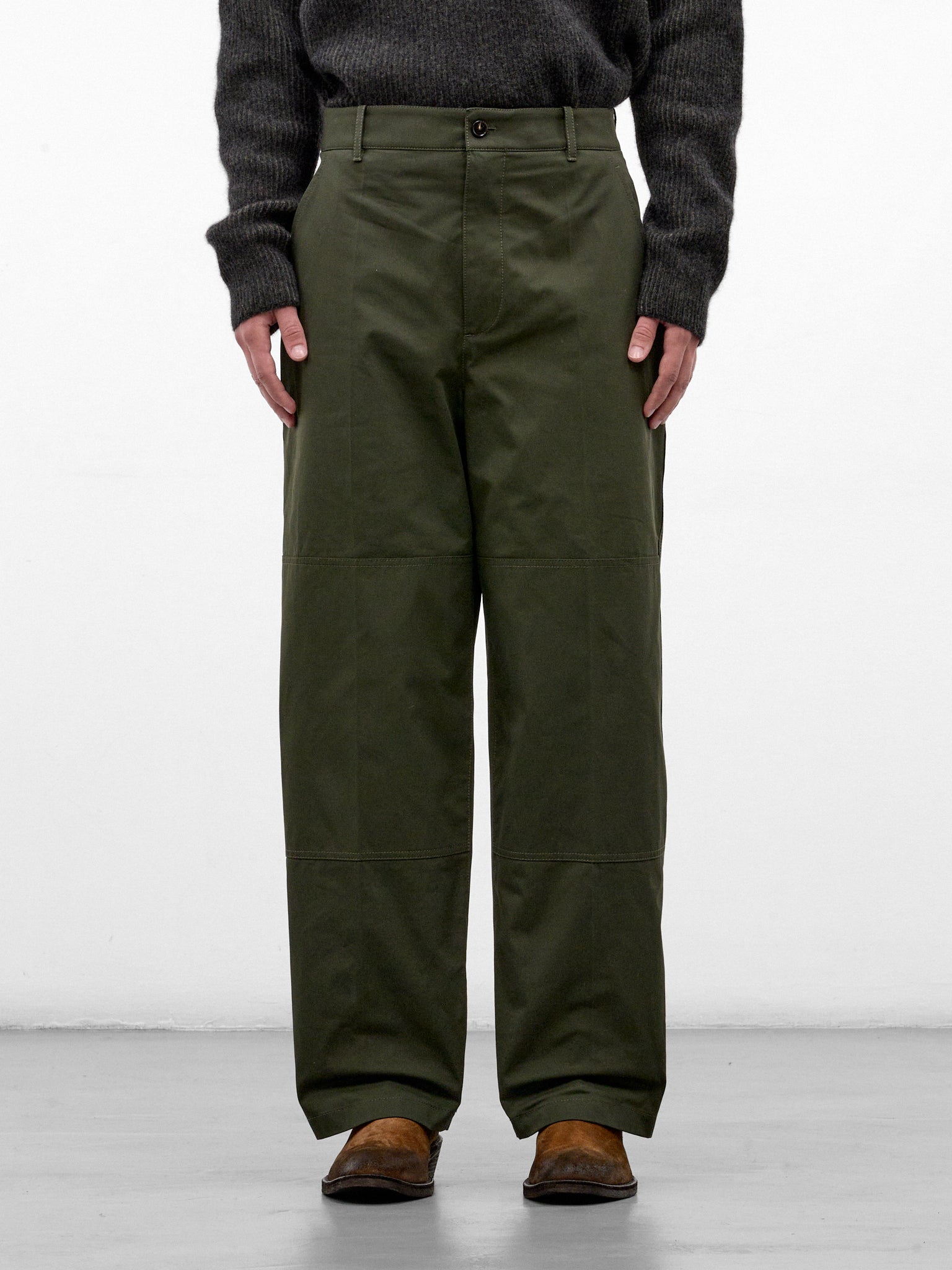 Navy Wide Leg Trousers (A003Y2V7BG0-3321-DARK-JUNIPER)