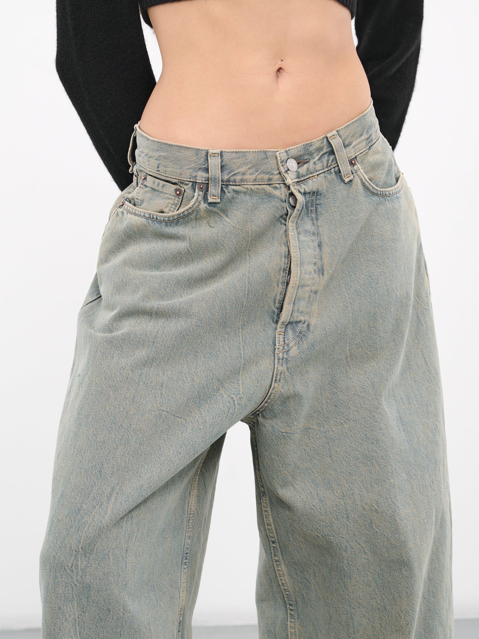 Super Baggy Jeans (A00443-BLUE-BEIGE)