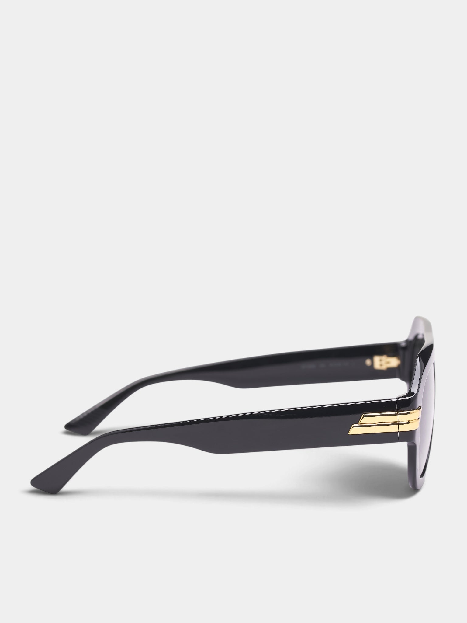 Black Acetate Aviator Sunglasses (A00998-V2Q30-BLACK-GREY)