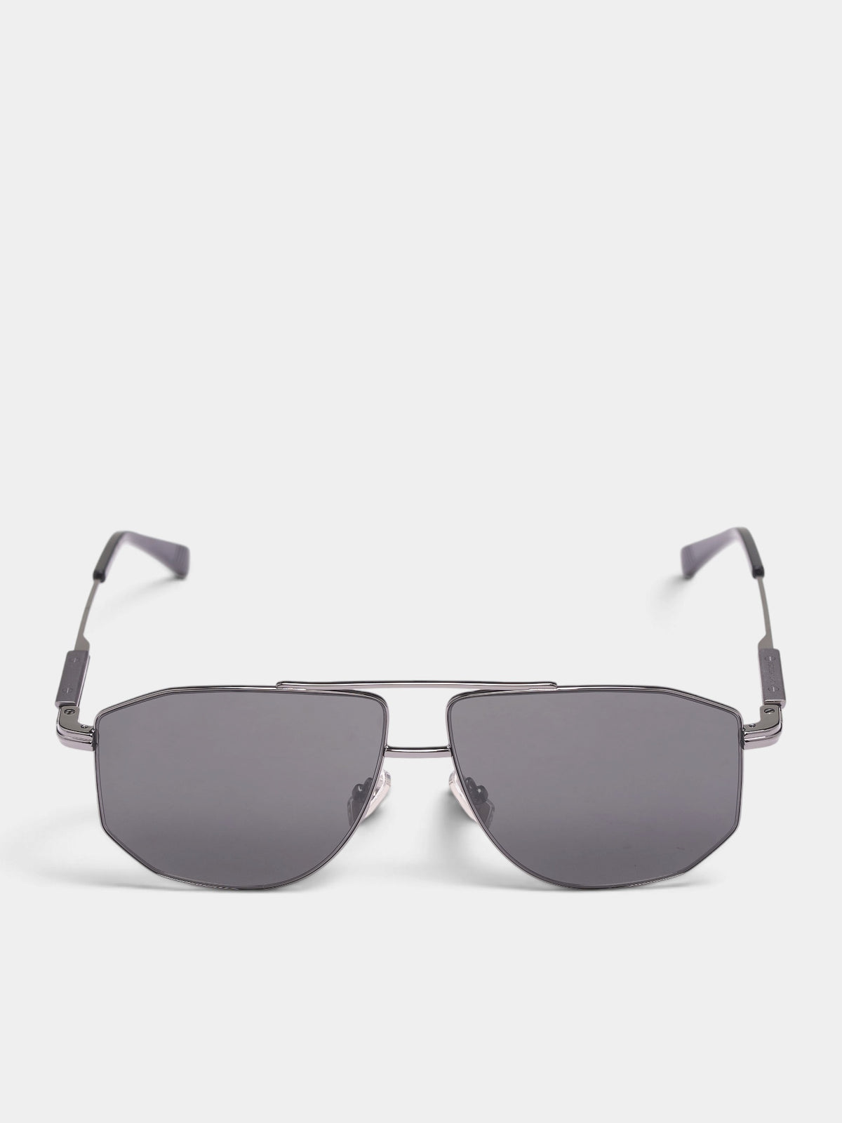 Charcoal Gray Aviator Sunglasses (A009BT-V4450-1231-RUTHENIUM-RU)