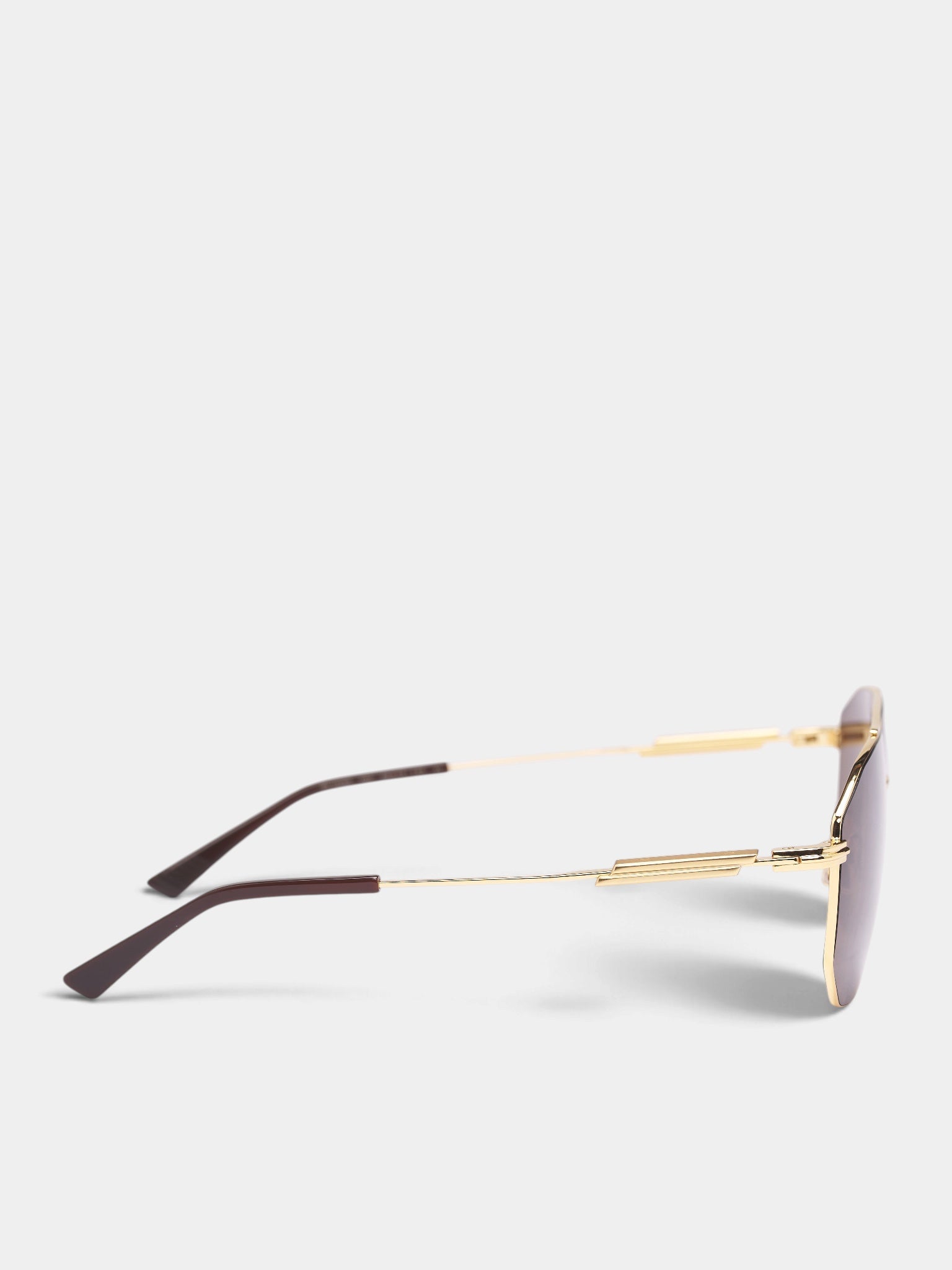 Gold Aviator Sunglasses (A009BT-V4450-1251-GOLD-BROWN)
