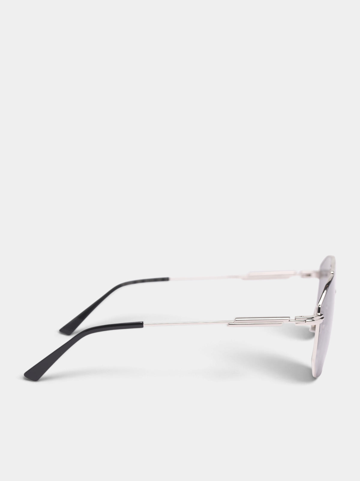 Silver Aviator Sunglasses (A009BT-V4450-8107-SILVER-GREY)