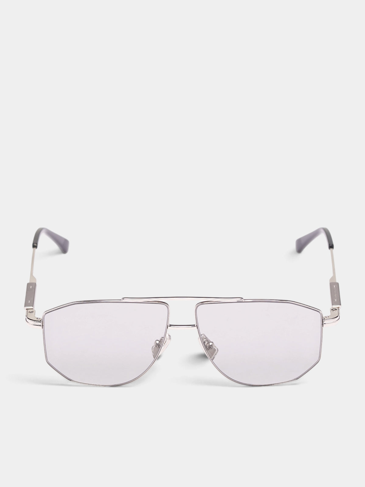 Silver Aviator Sunglasses (A009BT-V4450-8107-SILVER-GREY)
