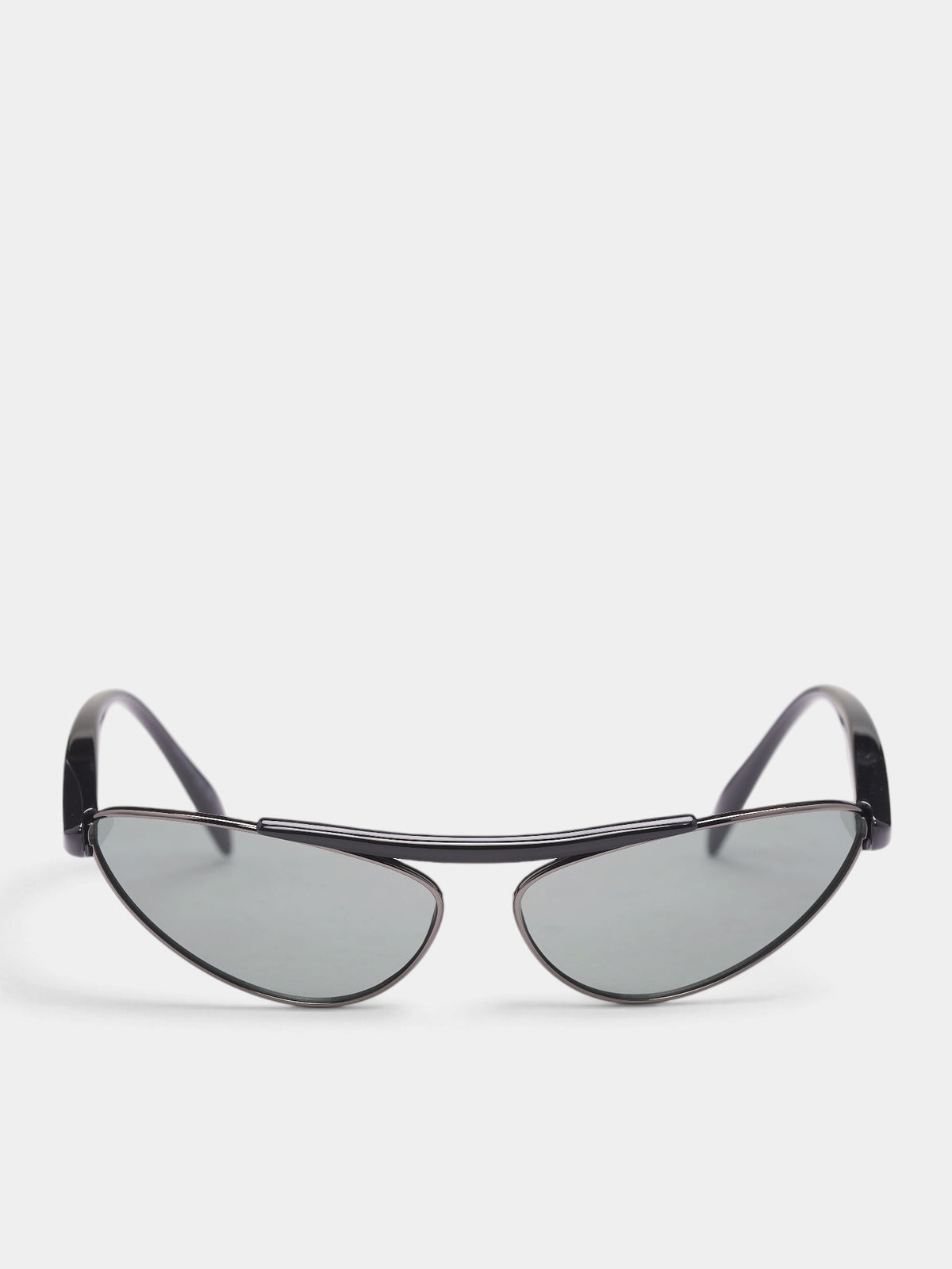 Gray Cat-Eye Sunglasses (A009H8VBL80-1234-RUTH-BLACK-GR)