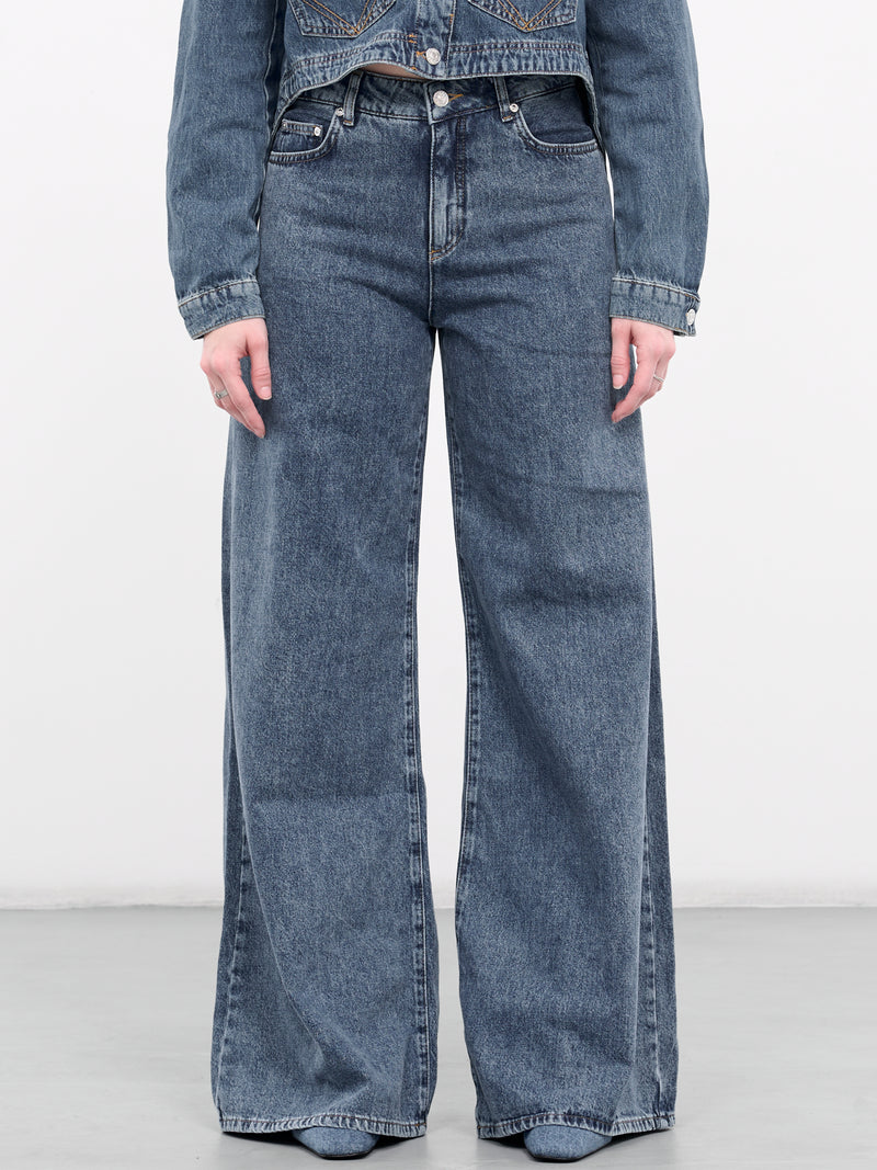 Flared Jeans (A0329-3735-BLUE)