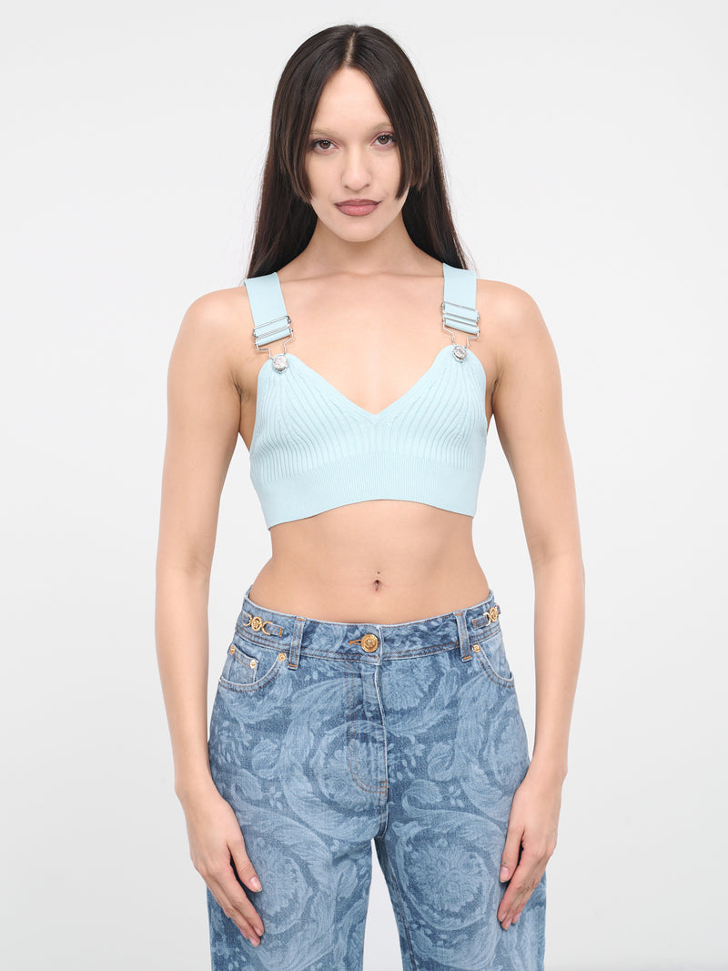 Suspender Crop Top (A0880-3703-0332-AQUA-BLUE)