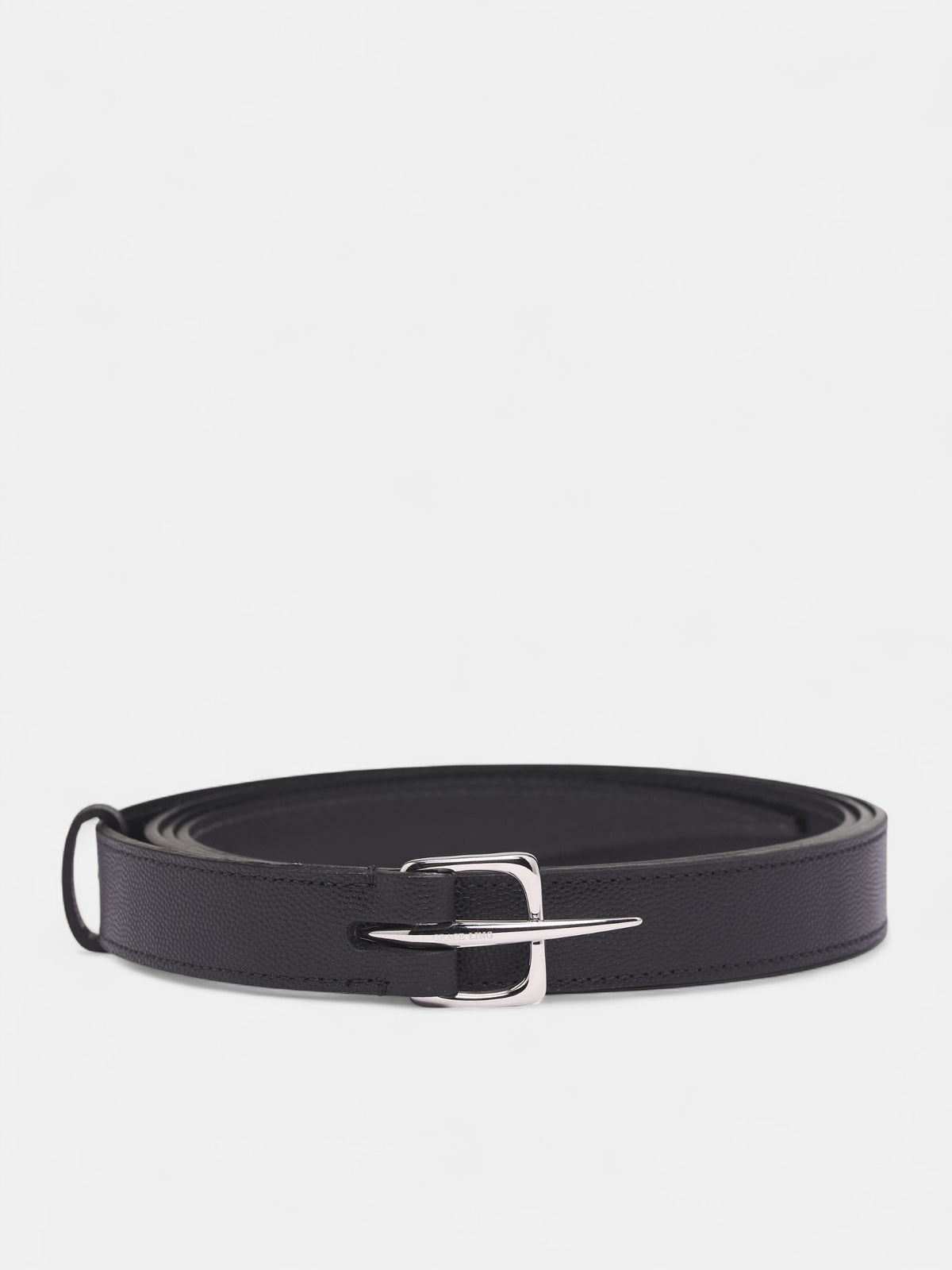 Black Leather Bimorphic Claw Belt (A1001-SILVER-BLACK)