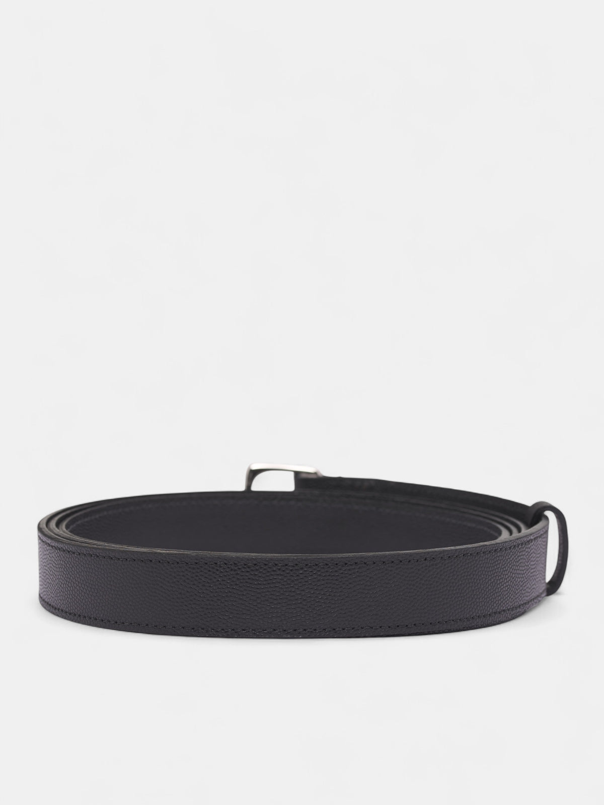 Black Leather Bimorphic Claw Belt (A1001-SILVER-BLACK)