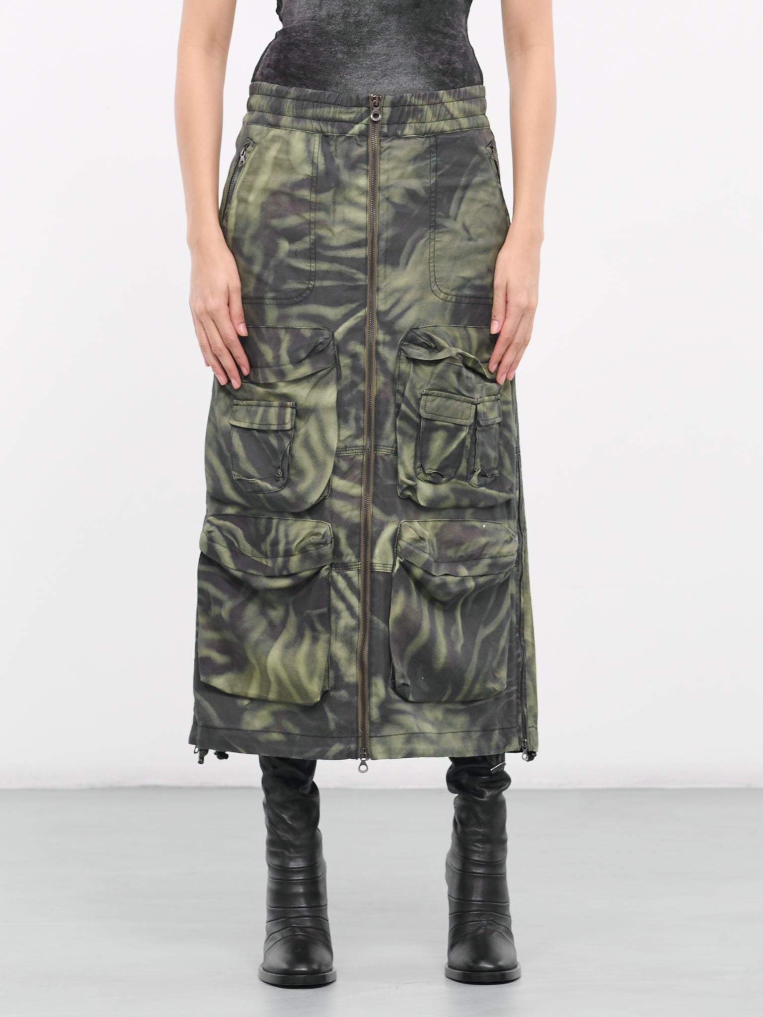 O-Mirtow Skirt (A12217-0WGAL-OLIVE-GREEN)