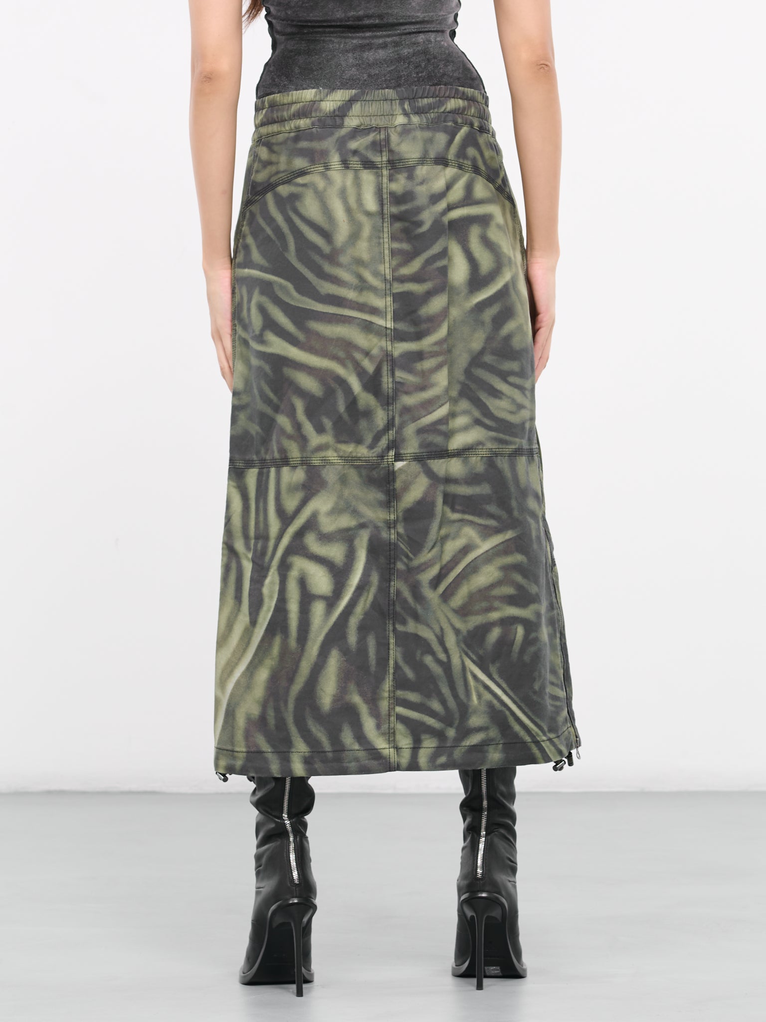 O-Mirtow Skirt (A12217-0WGAL-OLIVE-GREEN)