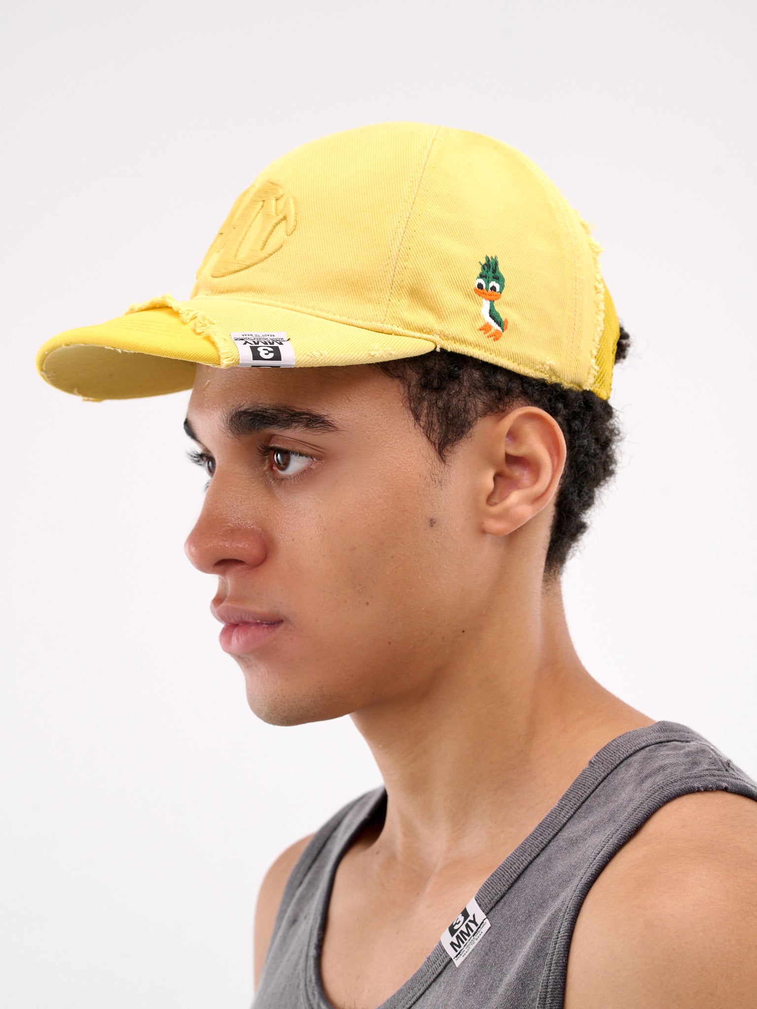 Hybrid Deconstructed Trucker Hat (A14AC401-YELLOW)