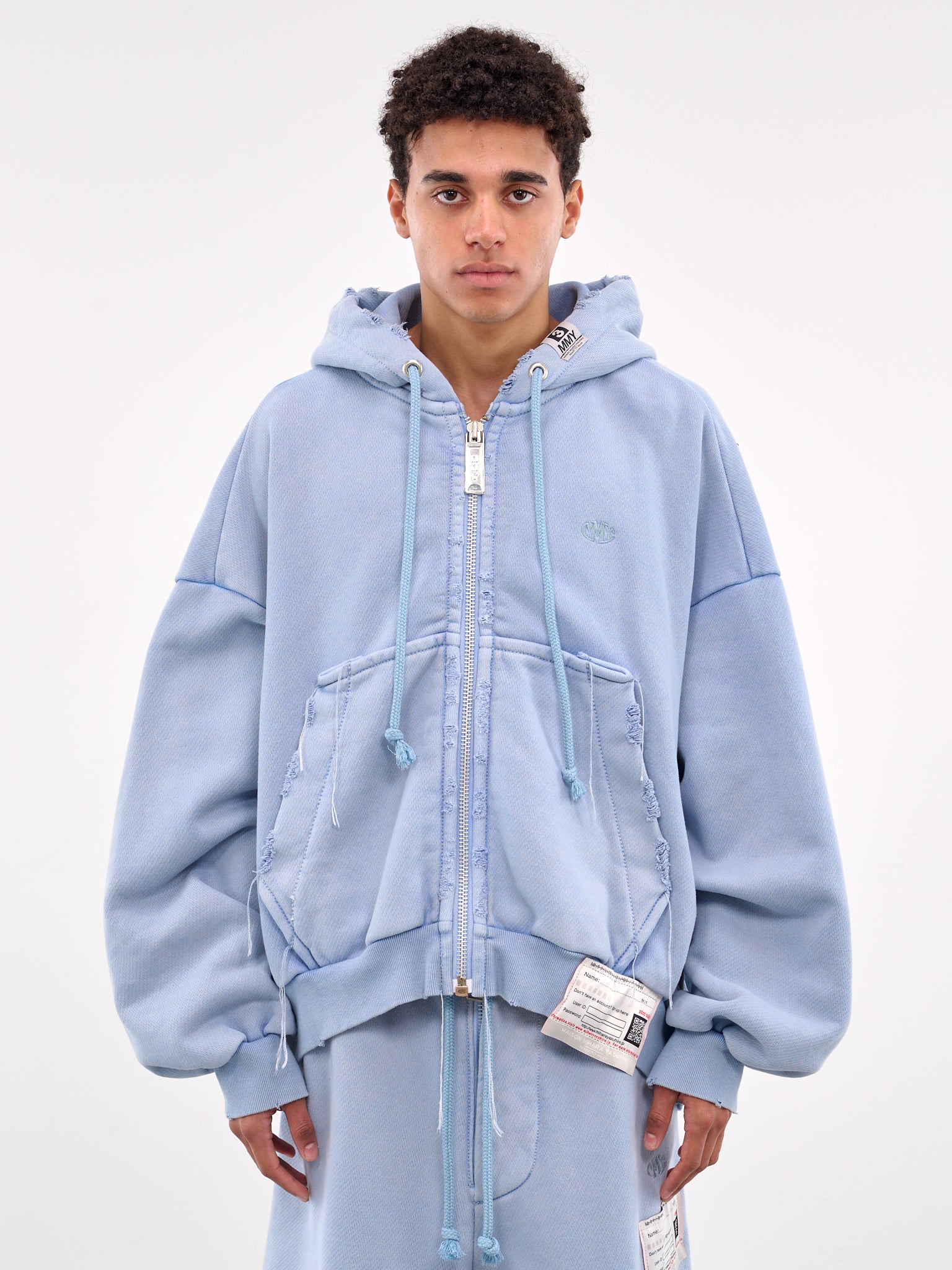 Oversized Zip-Up Hoodie (A14PK521-BLUE)