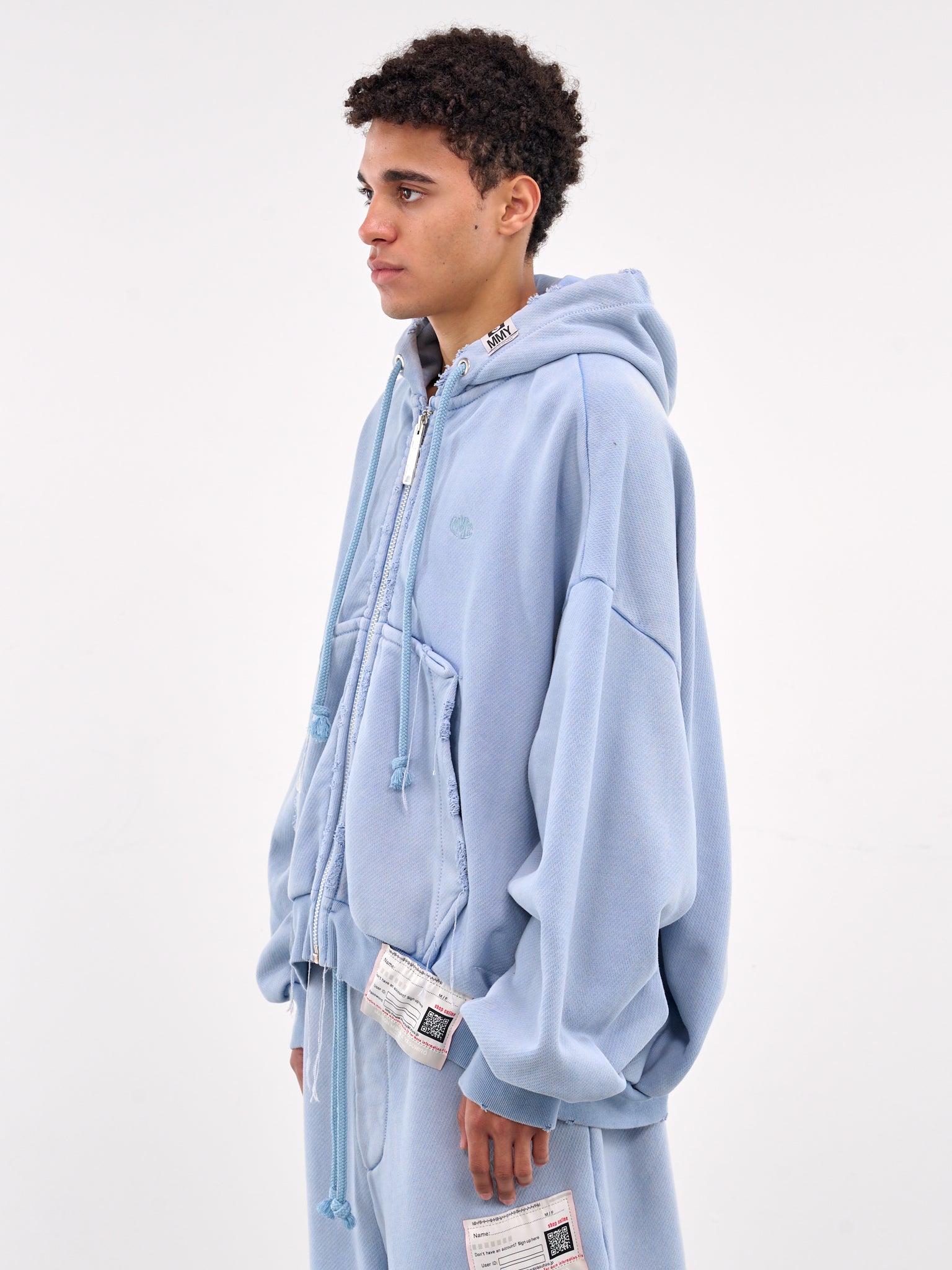 Oversized Zip-Up Hoodie (A14PK521-BLUE)