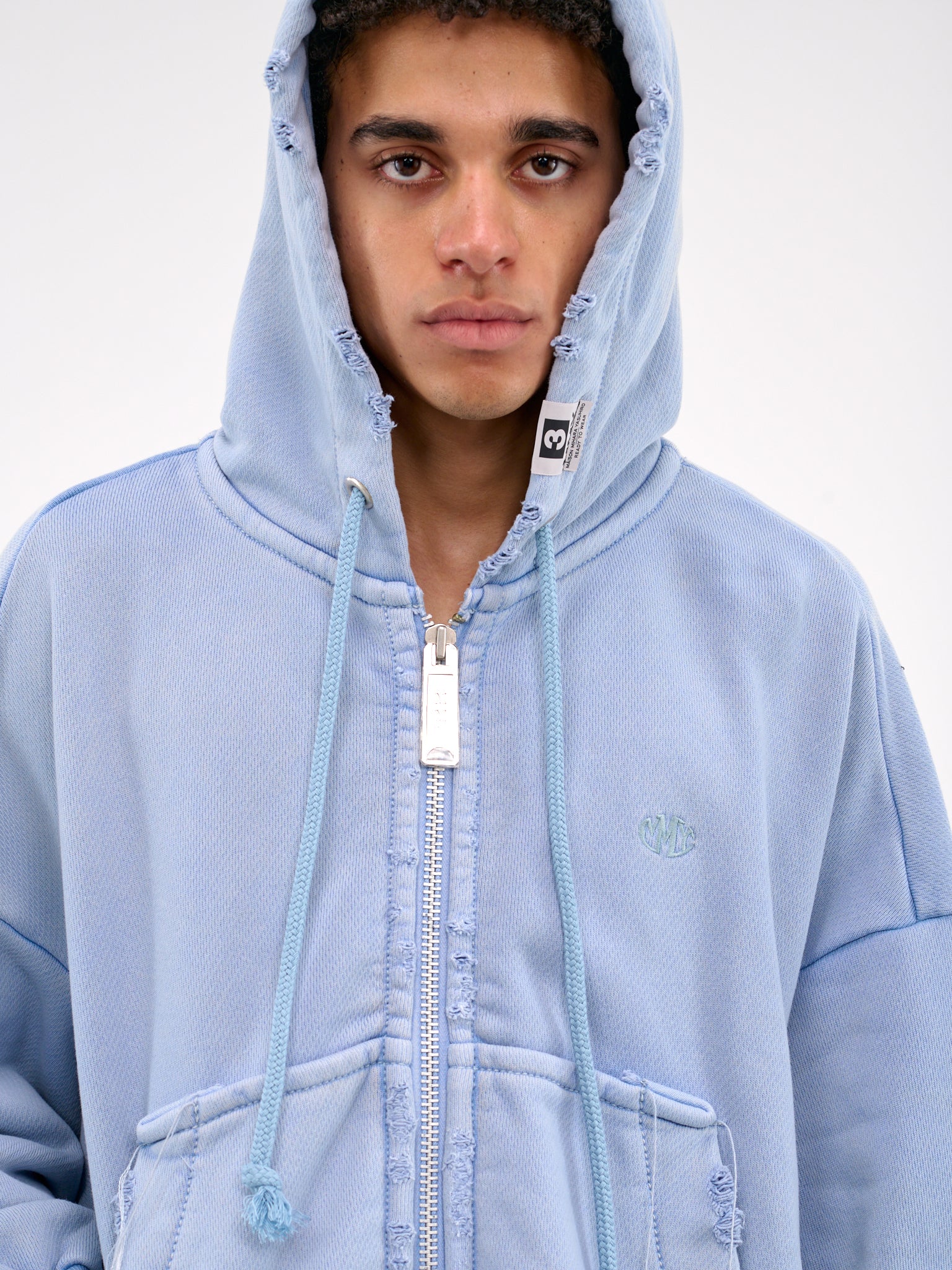 Oversized Zip-Up Hoodie (A14PK521-BLUE)