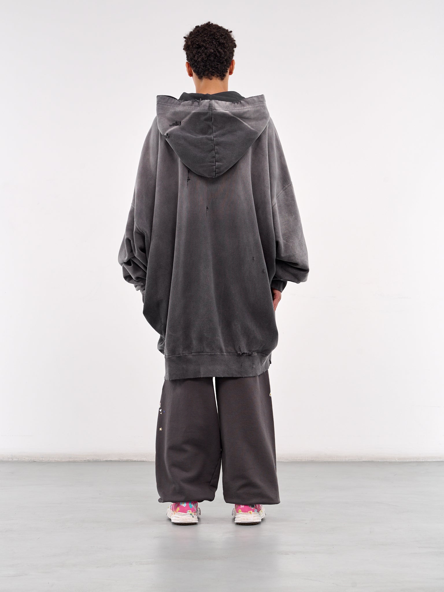 Oversized Zip Hoodie (A14PK531-BLACK)
