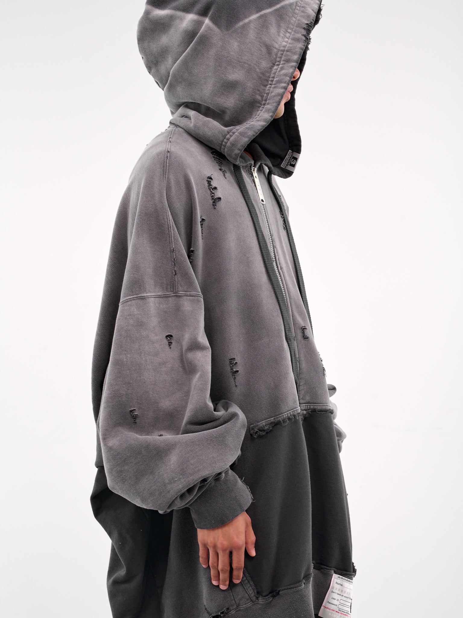 Oversized Zip Hoodie (A14PK531-BLACK)