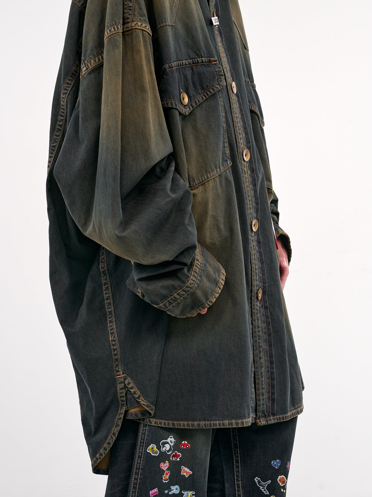 Oversized Denim Shirt (A14SH087-INDIGO)
