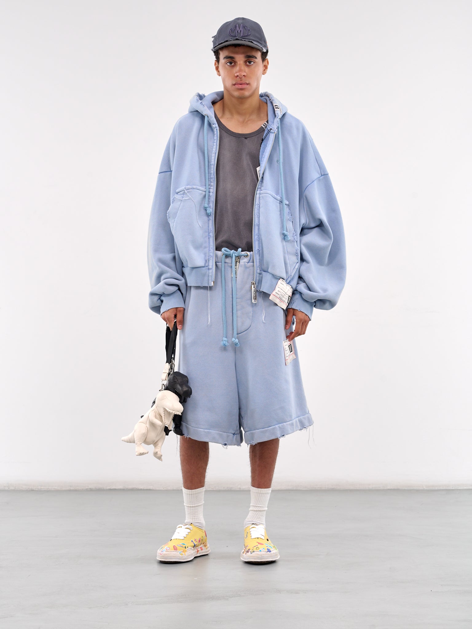 Oversized Zip-Up Hoodie (A14PK521-BLUE)