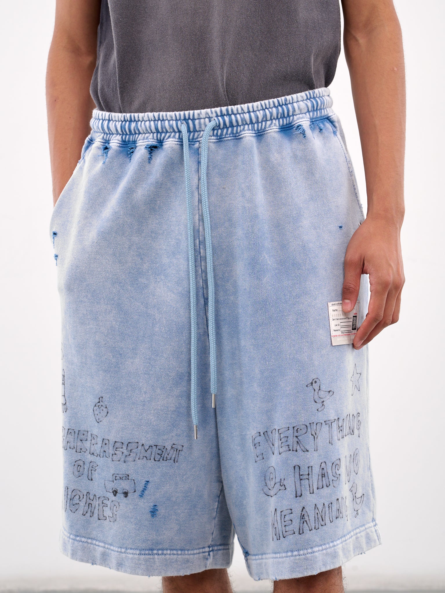Graphic Sweat Shorts (A14SP544-BLUE)