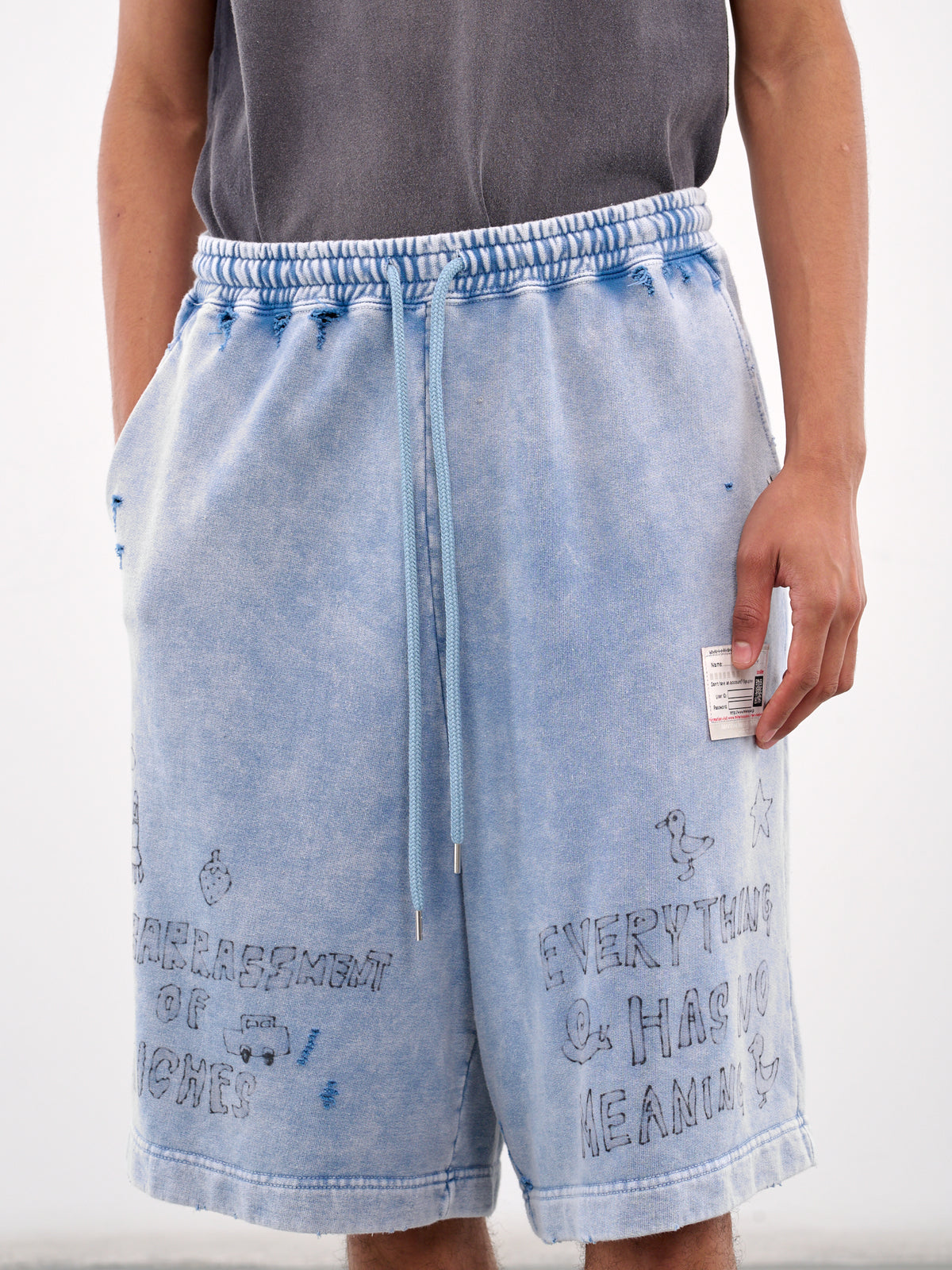 Graphic Sweat Shorts (A14SP544-BLUE)