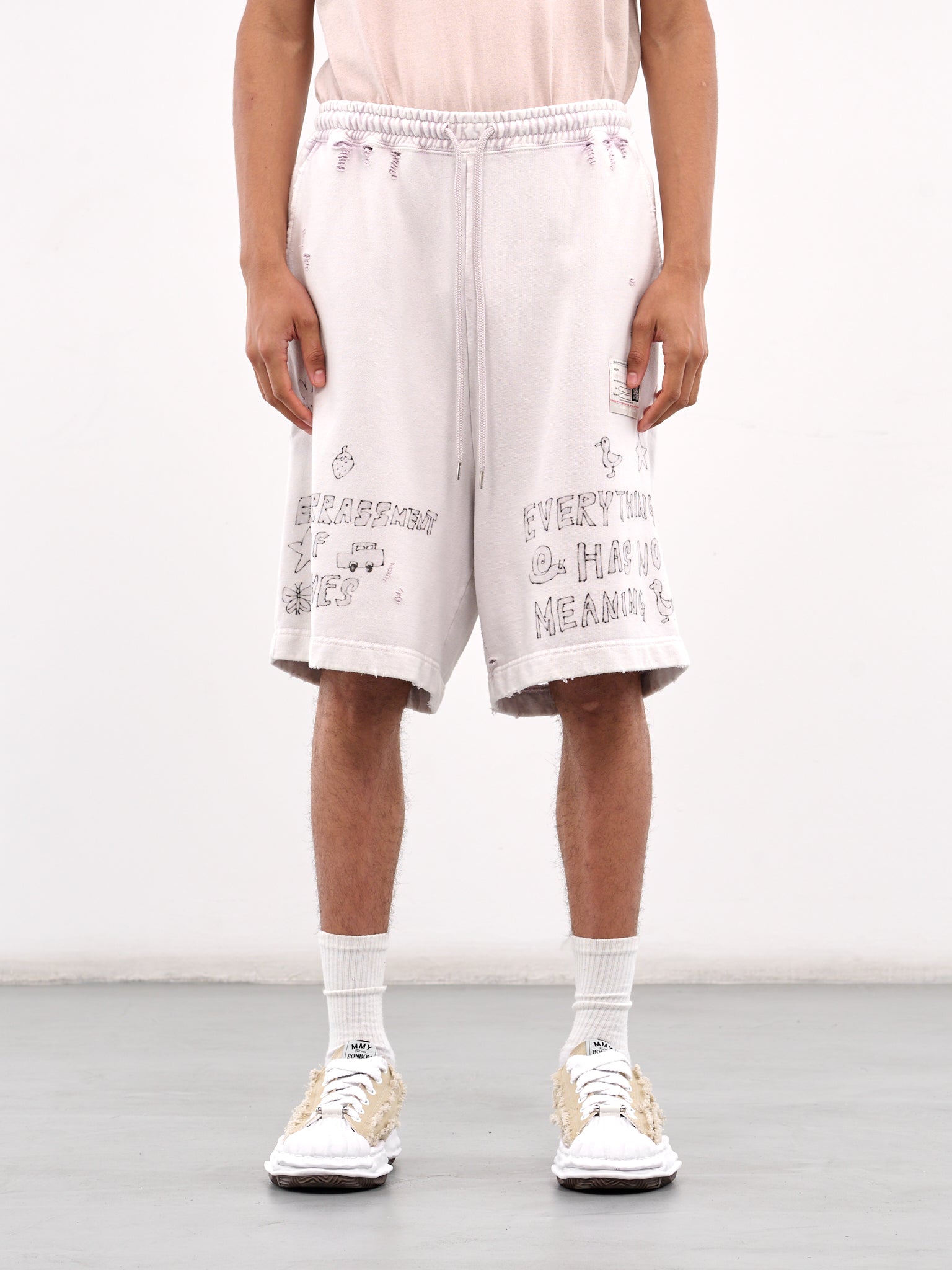Graphic Sweat Shorts (A14SP544-PINK)