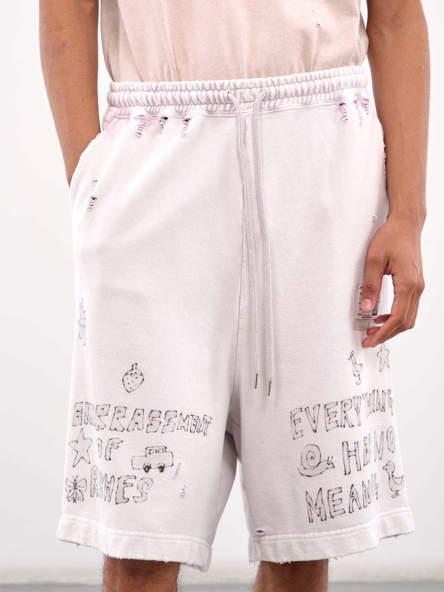 Graphic Sweat Shorts (A14SP544-PINK)