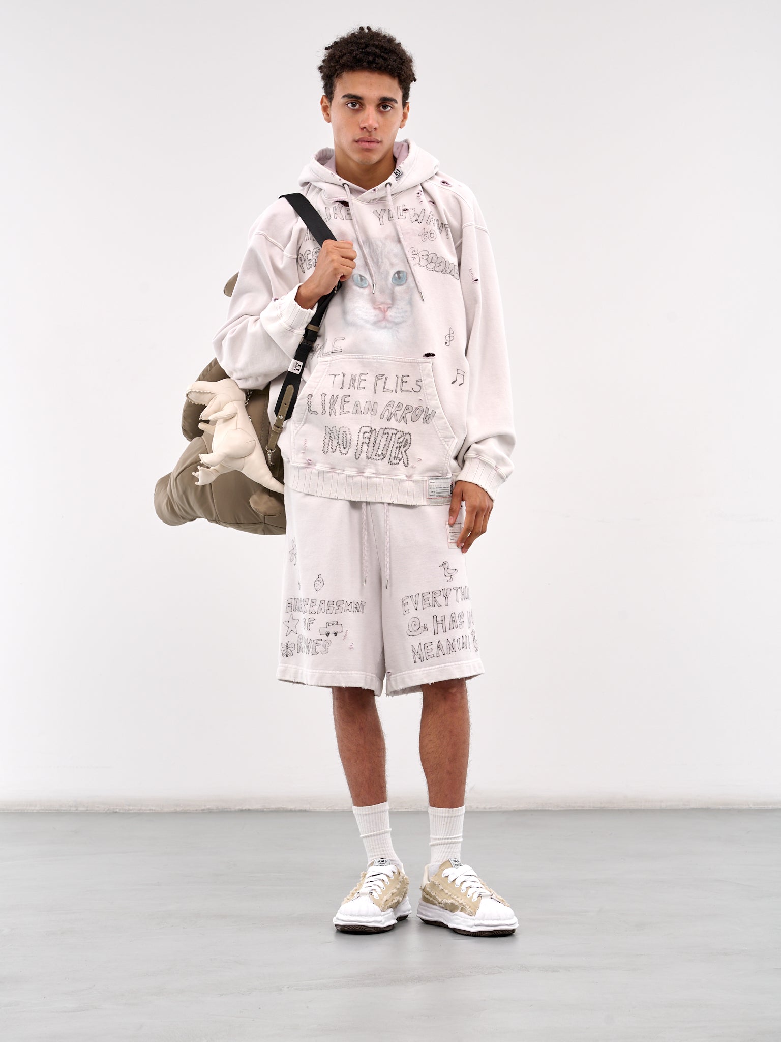 Graphic Sweat Shorts (A14SP544-PINK)