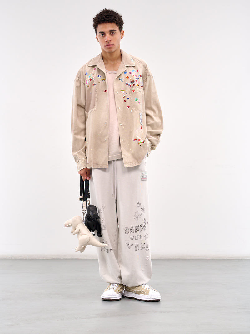 Distressed Tank Top (A14TS612-BEIGE)